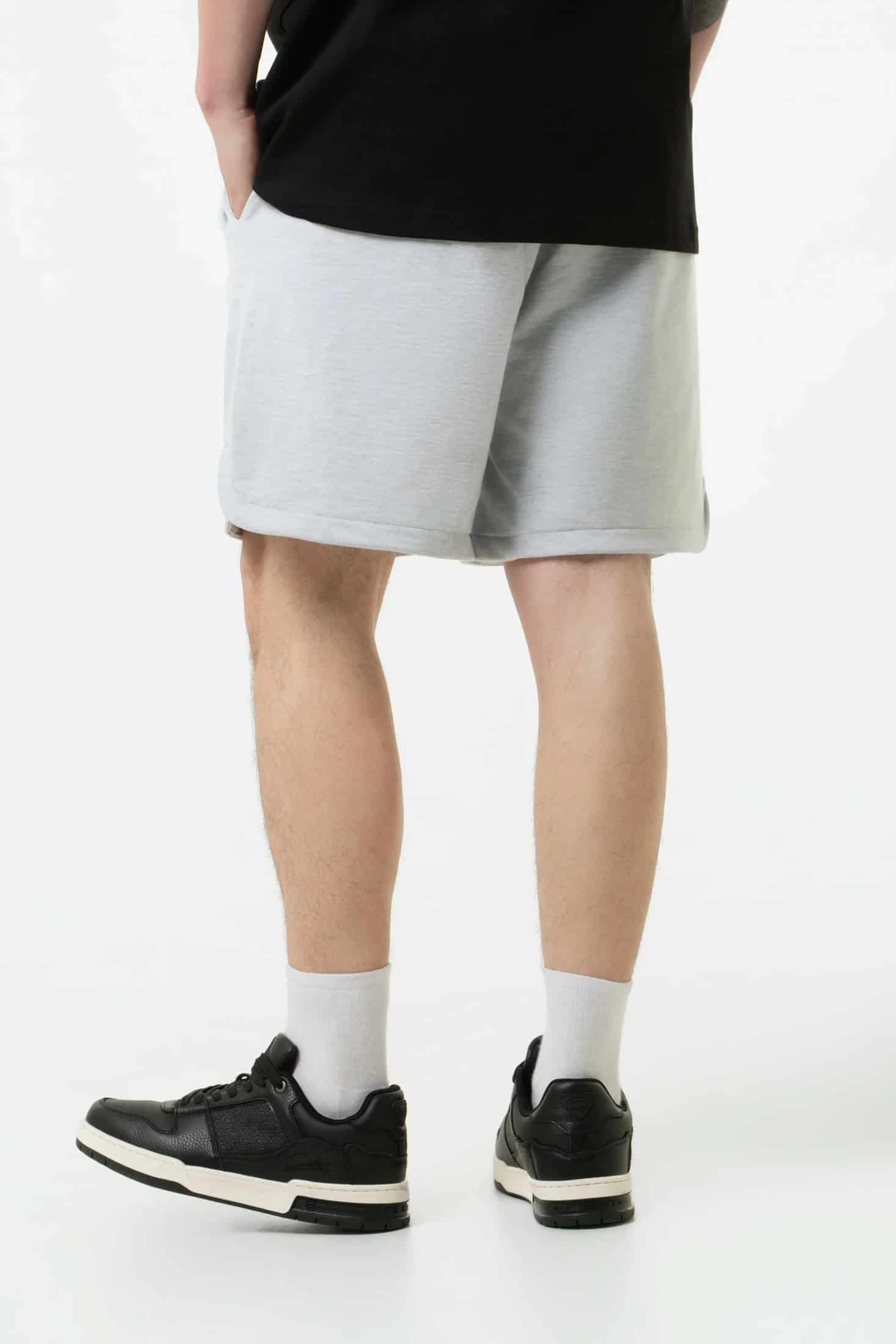 BERMUDA JOGG COLOR GRIS JASPE CLARO - miniatura 4
