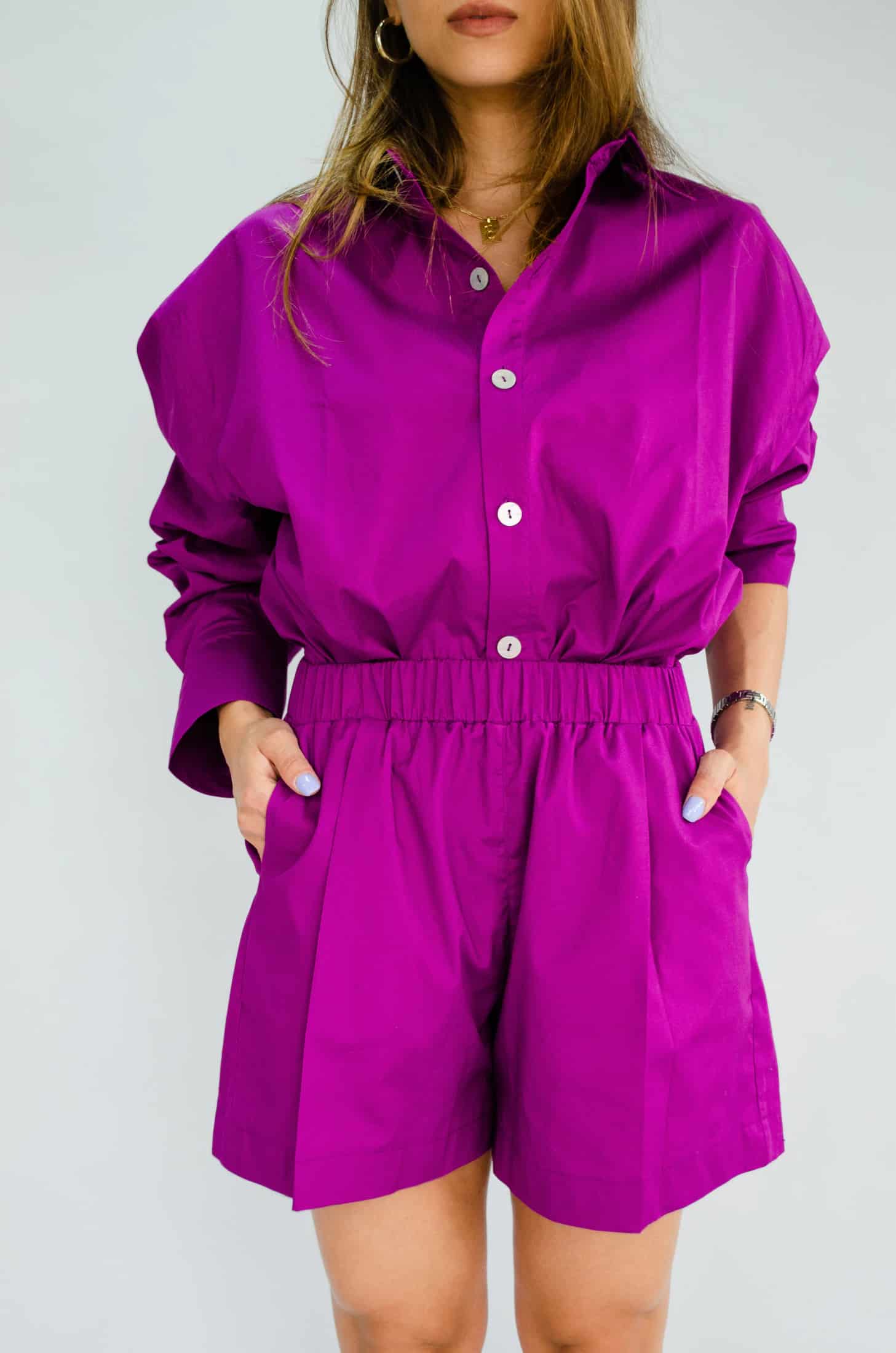 Short Plena de algodón - Morado Lollipop - miniatura 1