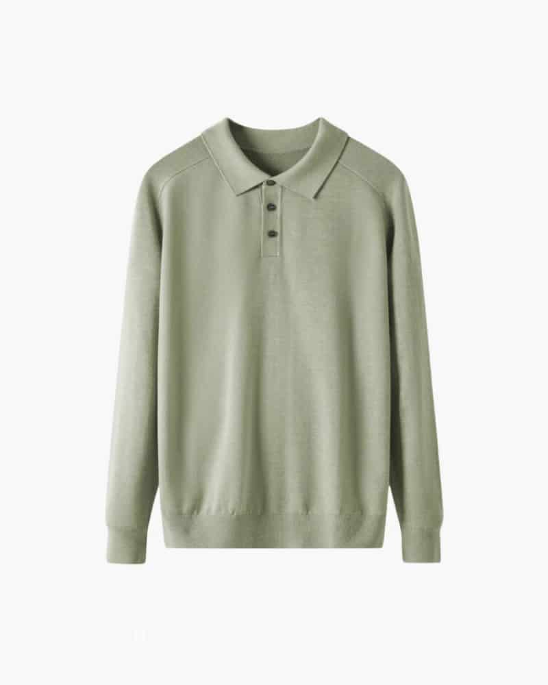 100% Premium Wool Polo - miniatura 6