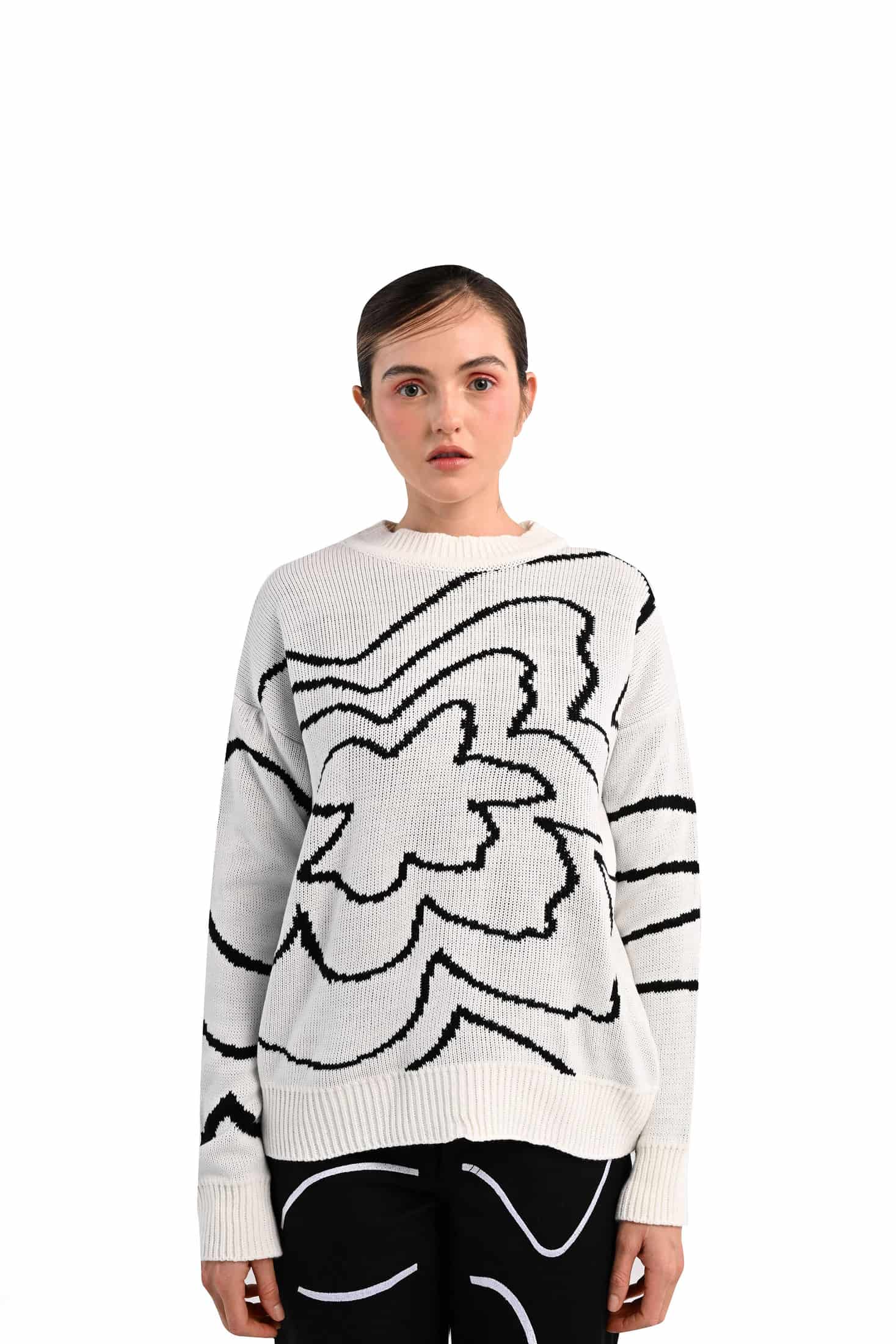 Begonia white Crewneck - miniatura 1