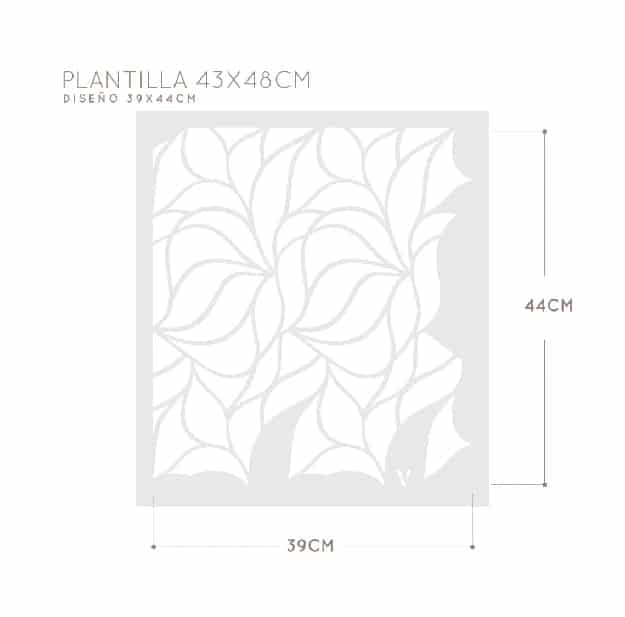 Plantillas para pintar, Vamarú Stencils, Colección Melina 48x48cm, 1und - miniatura 3