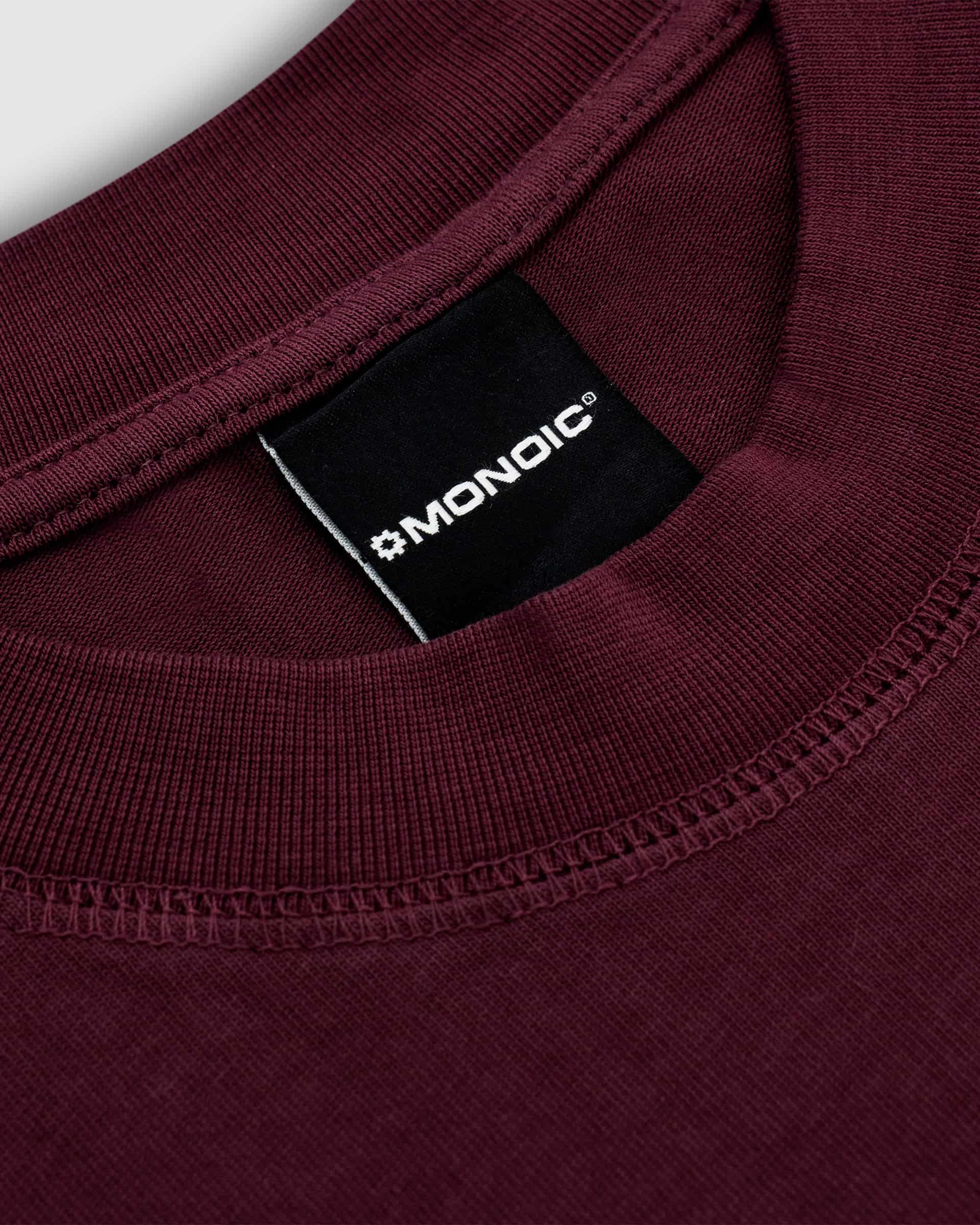 Camiseta Regular Fit Básica V3 - Burgundy - miniatura 5