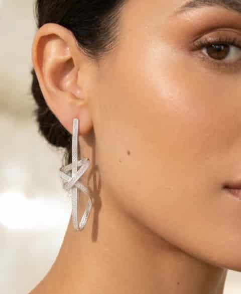 Arete Mandalas de Plata Le 950 filigrana - miniatura 1