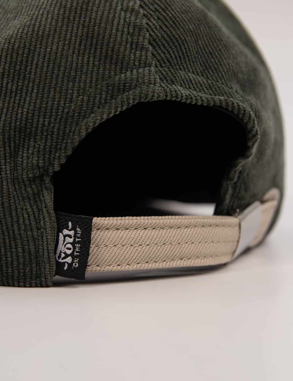 Gorra Desestructurada pana astral verde + beige - miniatura 3