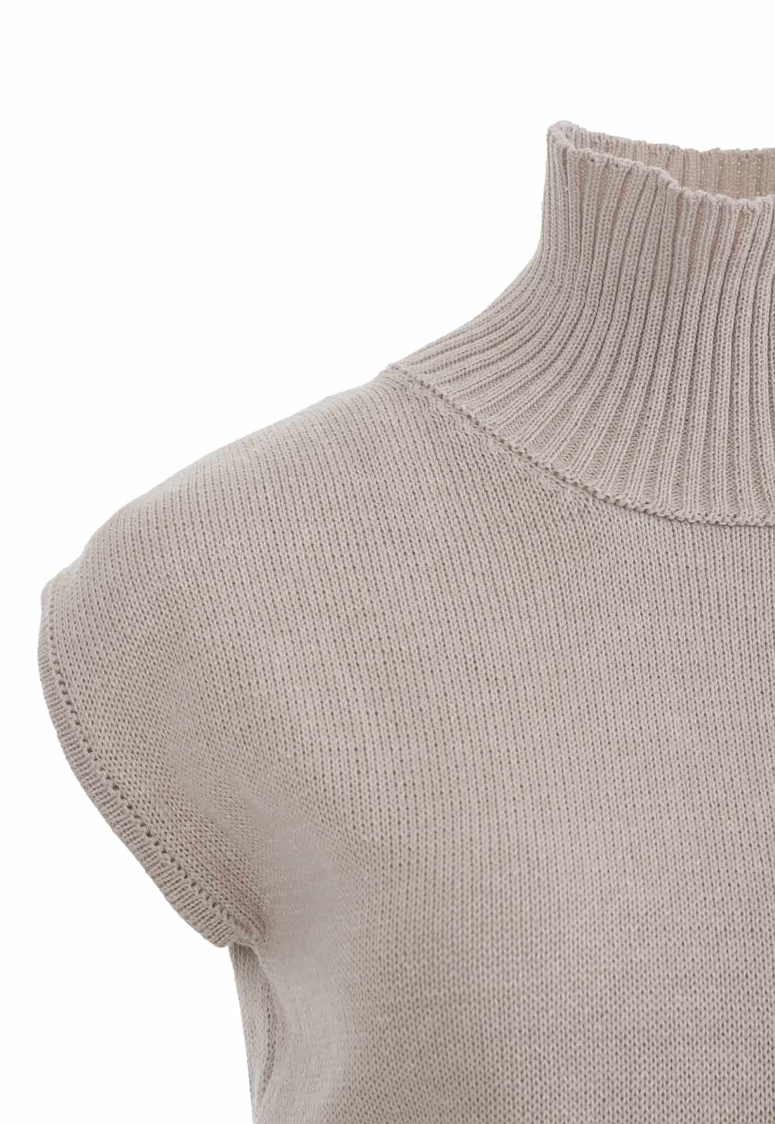 RIB WAIST KNITTED TOP - miniatura 6