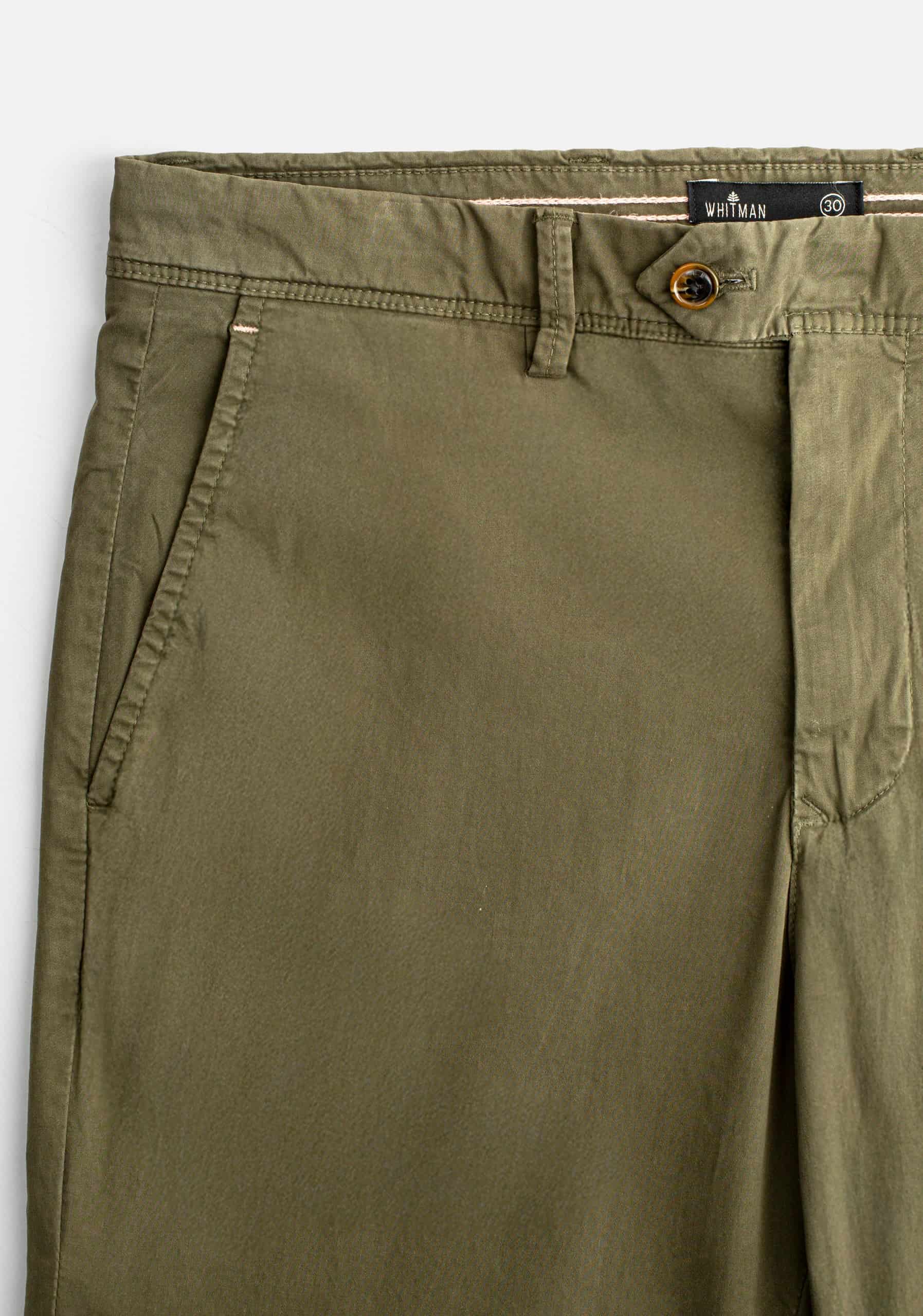 Pantalón H Chino Unicolor Verde Olive - miniatura 4