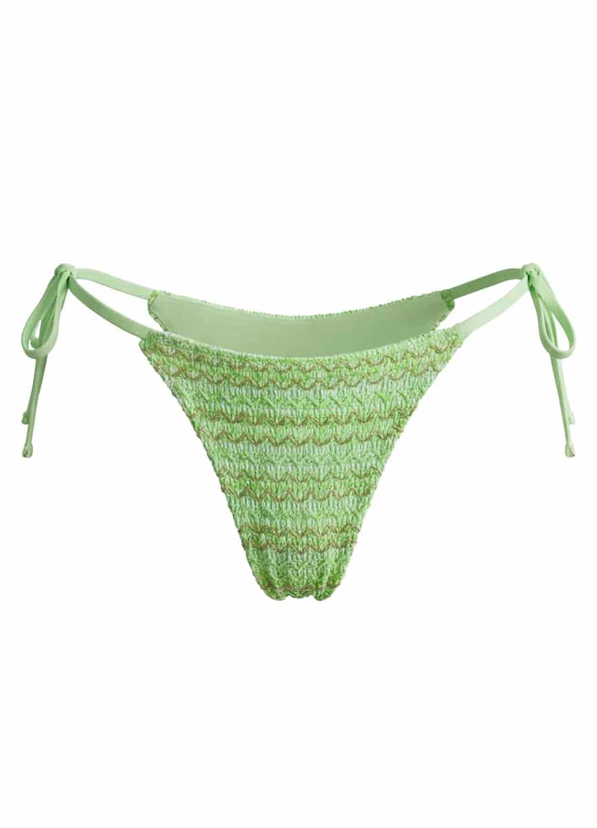 Maaji Green Symphony Sunflash Low Rise Tie Side Bikini Bottom - miniatura 7