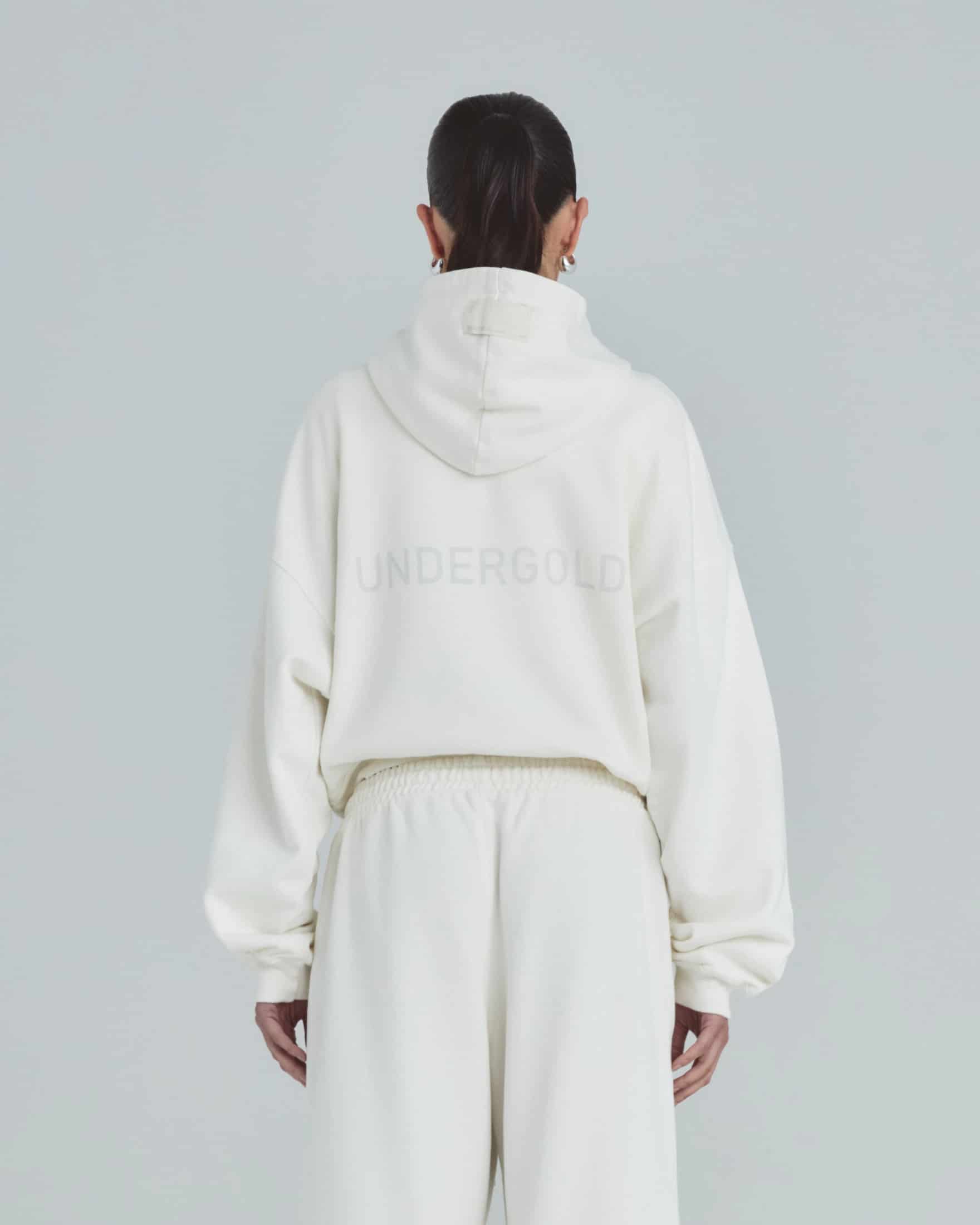 W Line Basic Boxy Fit Hoodie White - miniatura 7