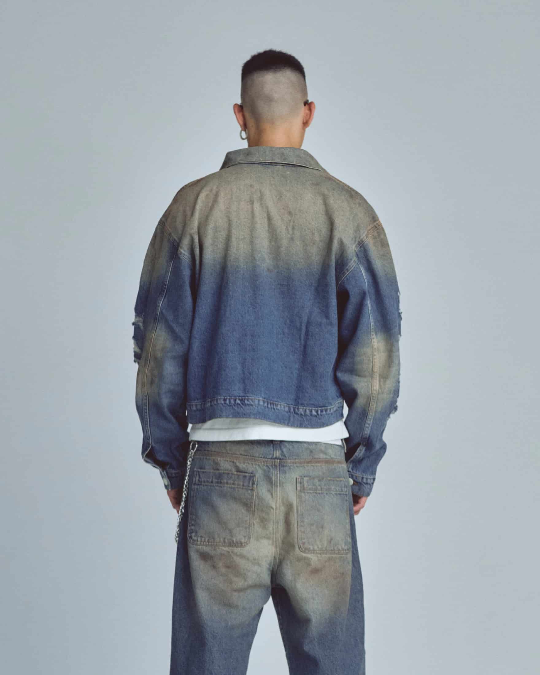 Stardust Undgld Studio Boxy Fit Jacket Mechanic Blue - miniatura 7