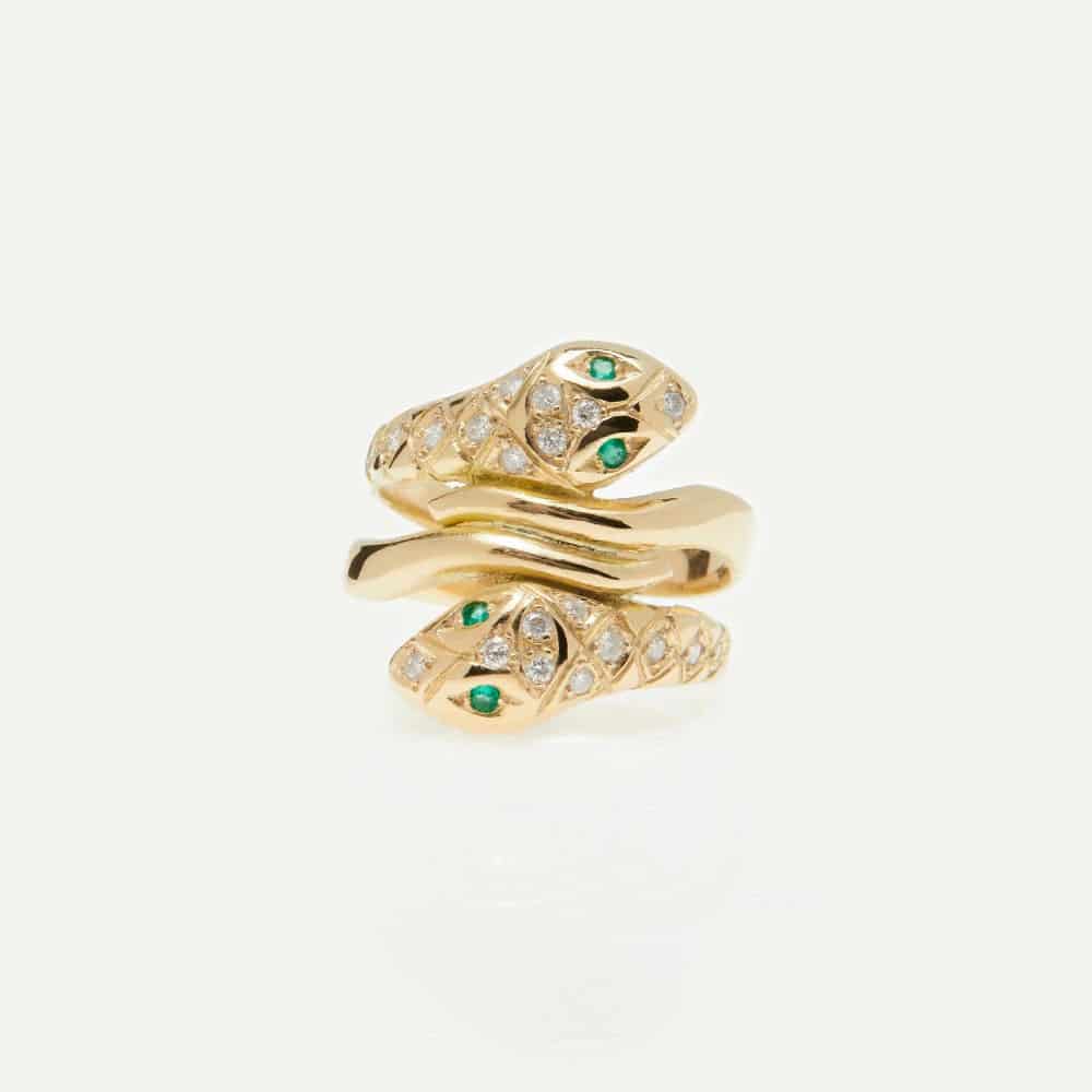 Anillo Doble Snake - miniatura 3