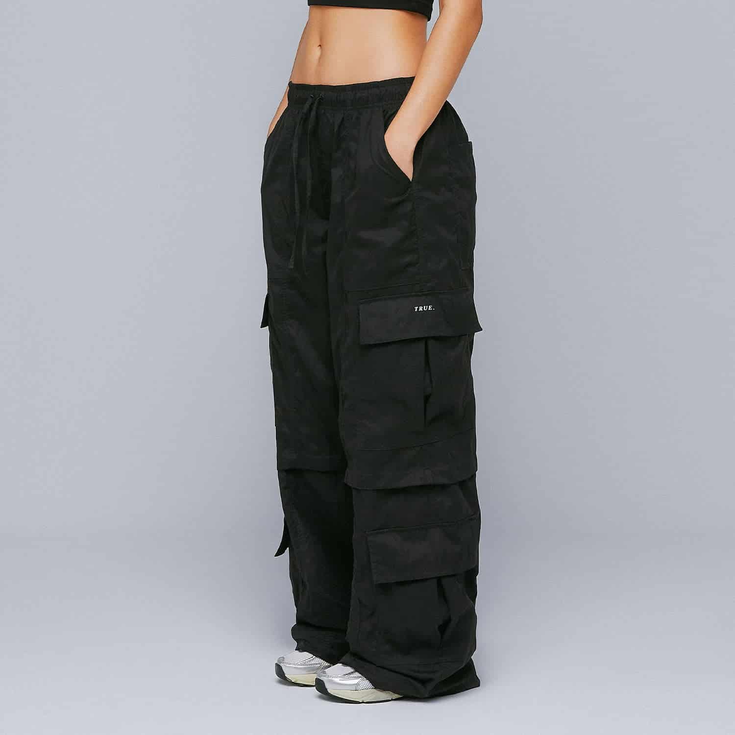 Active Baggy Cargo Pants - Black - miniatura 2