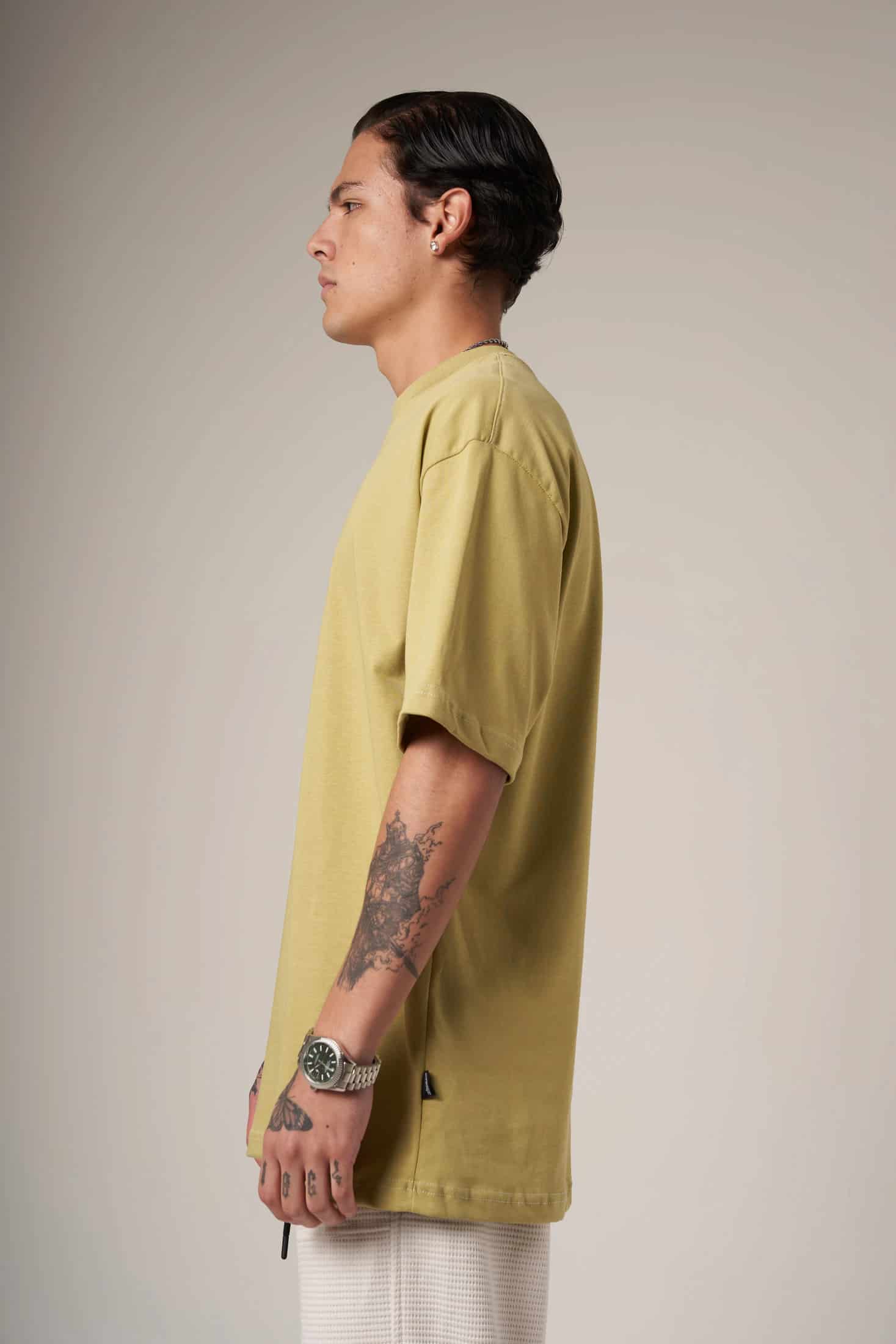 CAMISETA 250 GRAMOS, 100% ALGODÓN VERDE CLARO - miniatura 2