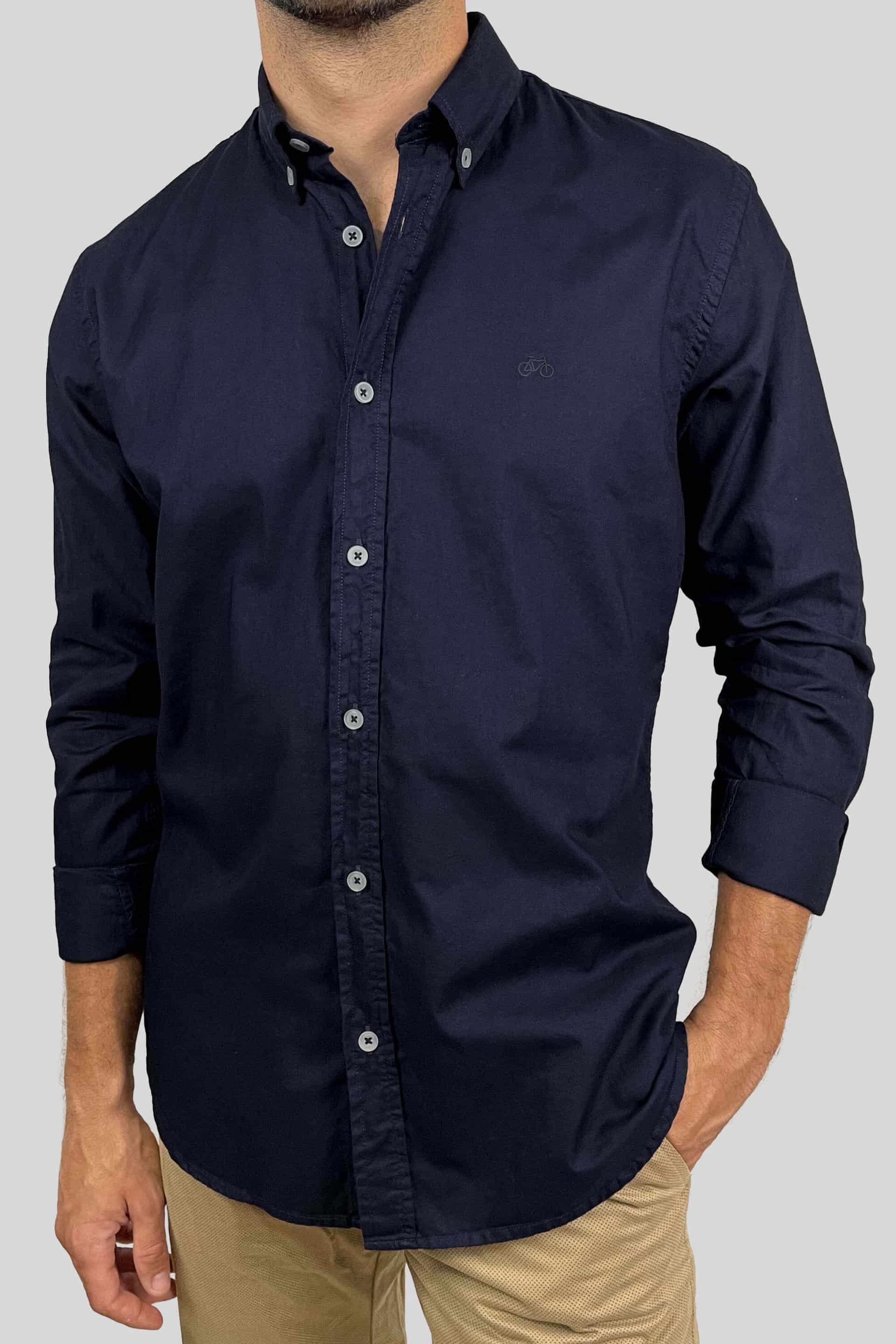 CAMISA OXFORD AZUL NAVY - miniatura 4
