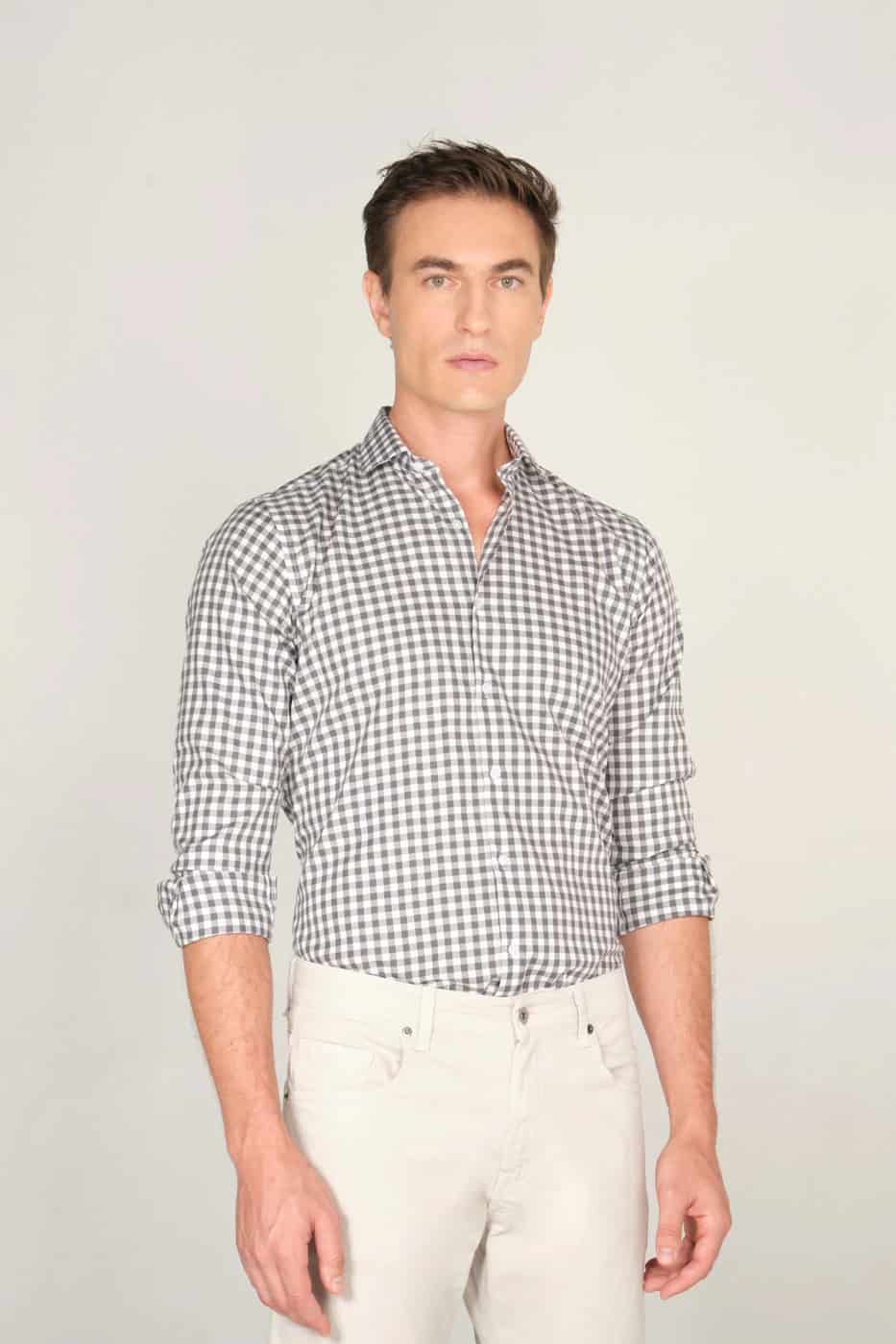 Camisa Classic Algodón Grey Cuadros - miniatura 1