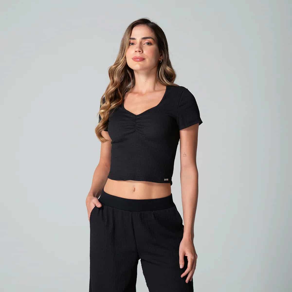Camiseta Slim Manga Corta Rosalia - miniatura 1