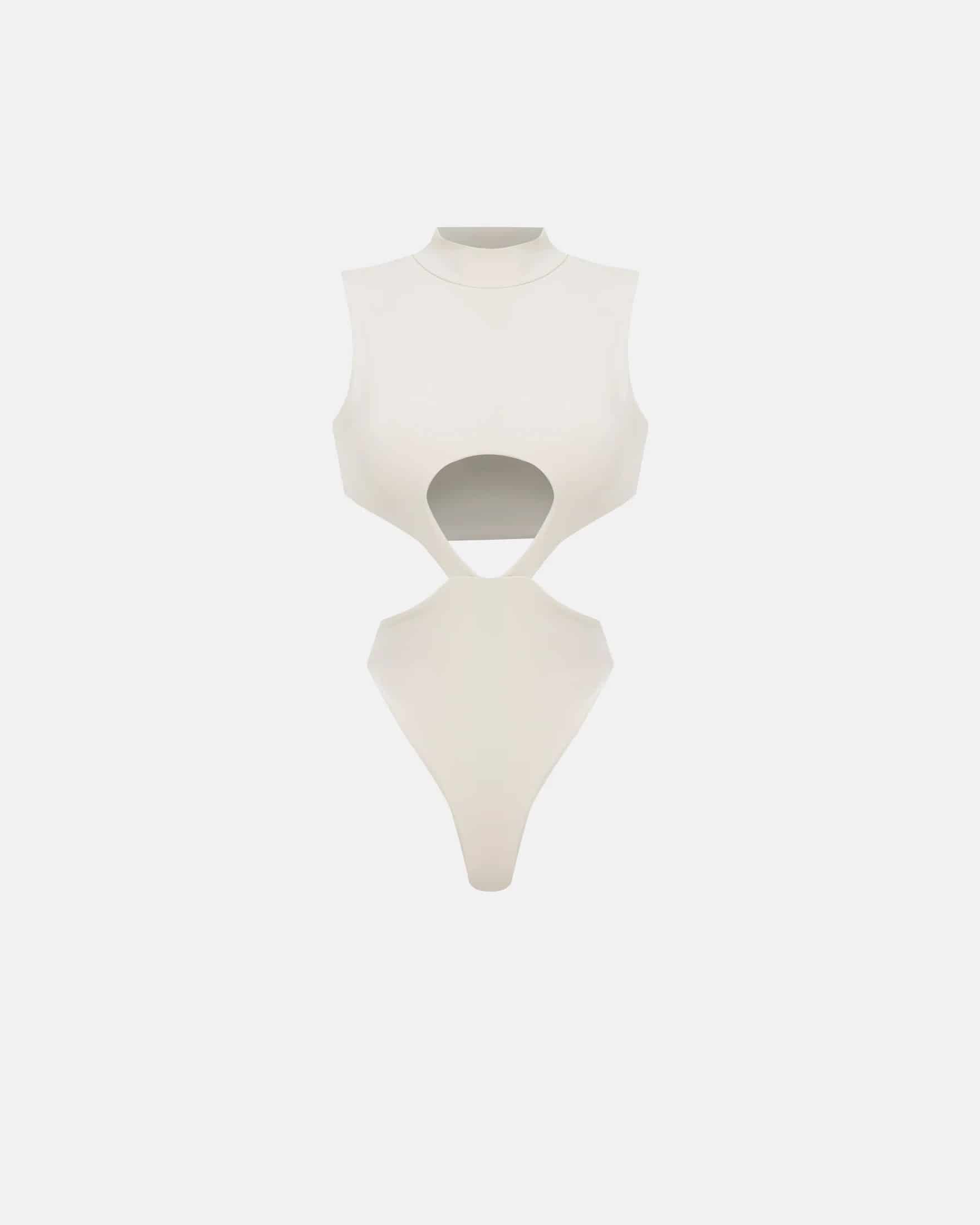 Basics Underboob Bodysuit Cream - miniatura 8