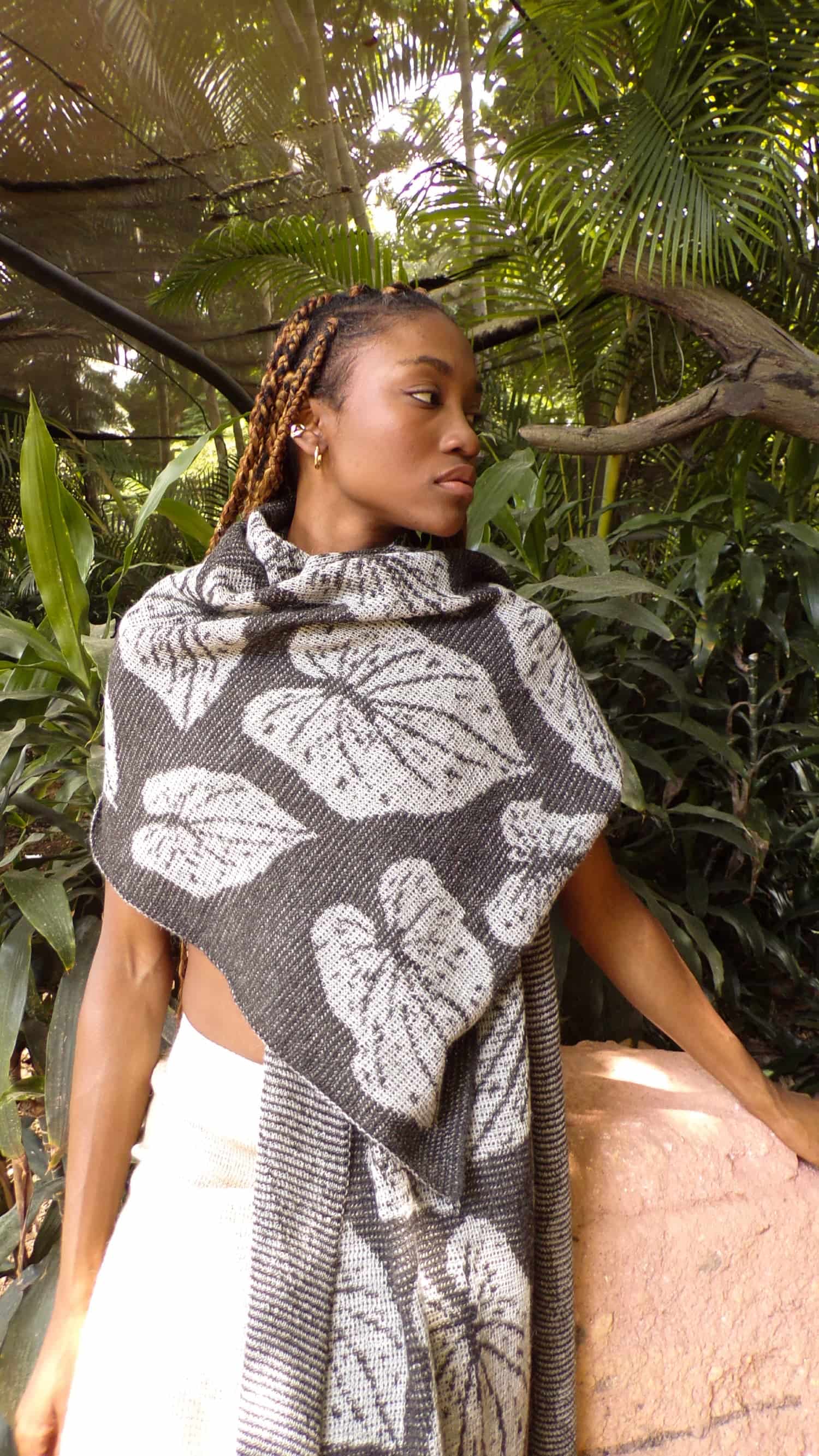 Chal Caladium Alpaca - gris oscuro y gris claro - miniatura 2