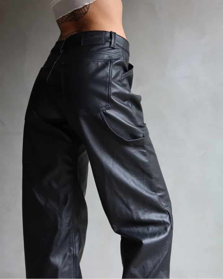 PANTALÓN DE CUERINA NEGRO MIAMI VICE - miniatura 8