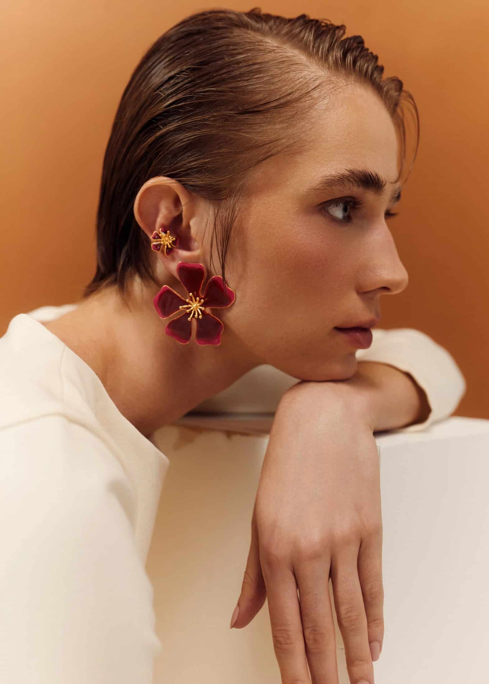 Aretes Aurora Maxi Terracota Swirl - miniatura 2