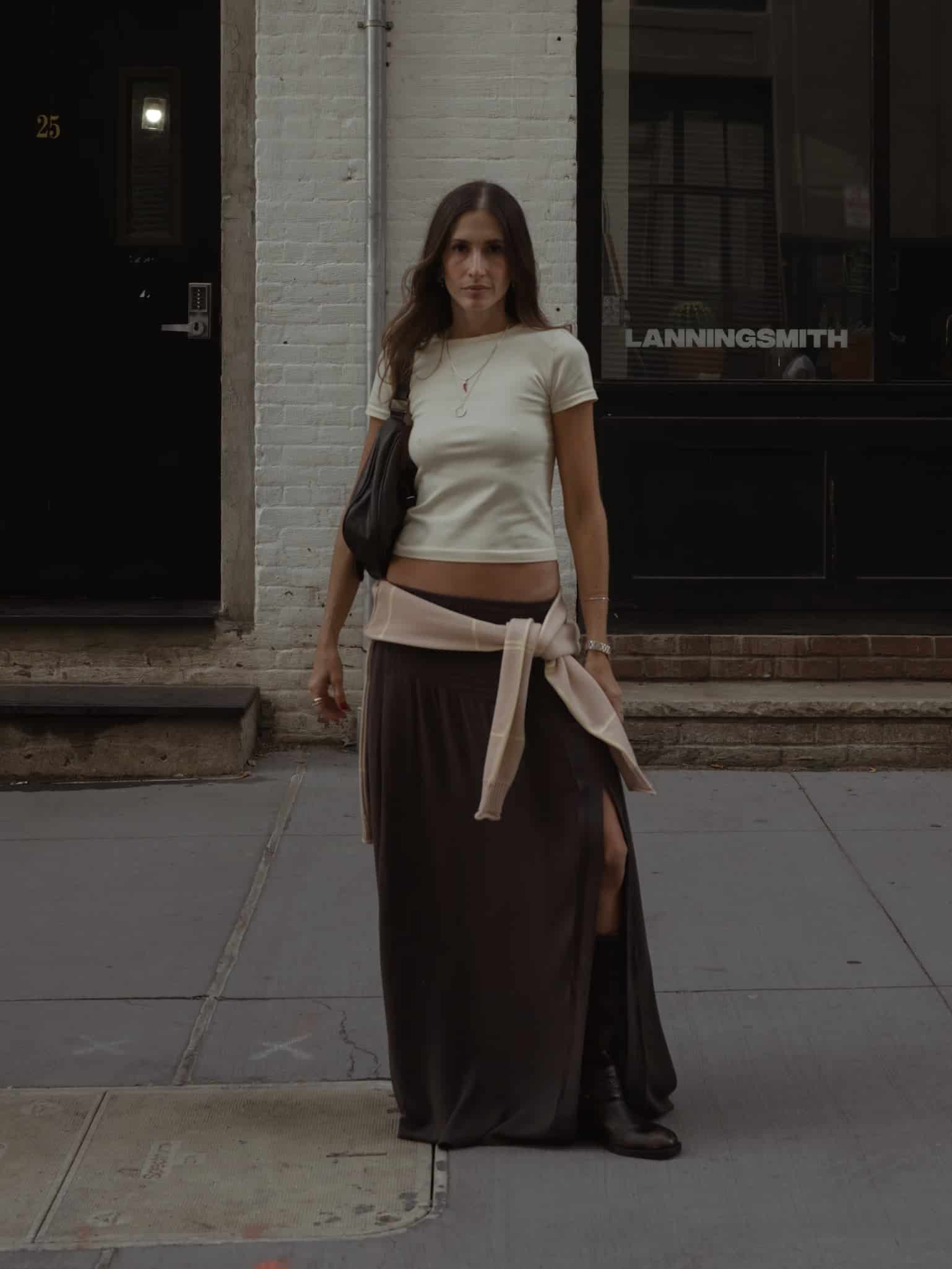BOHO MAXI SKIRT - BROWN - miniatura 8