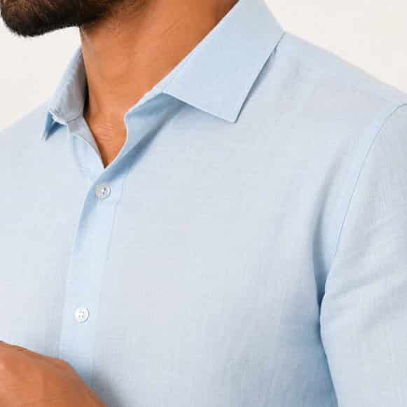 CAMISA ML 55% LINO 45%ALGODON HOMBRE - miniatura 3