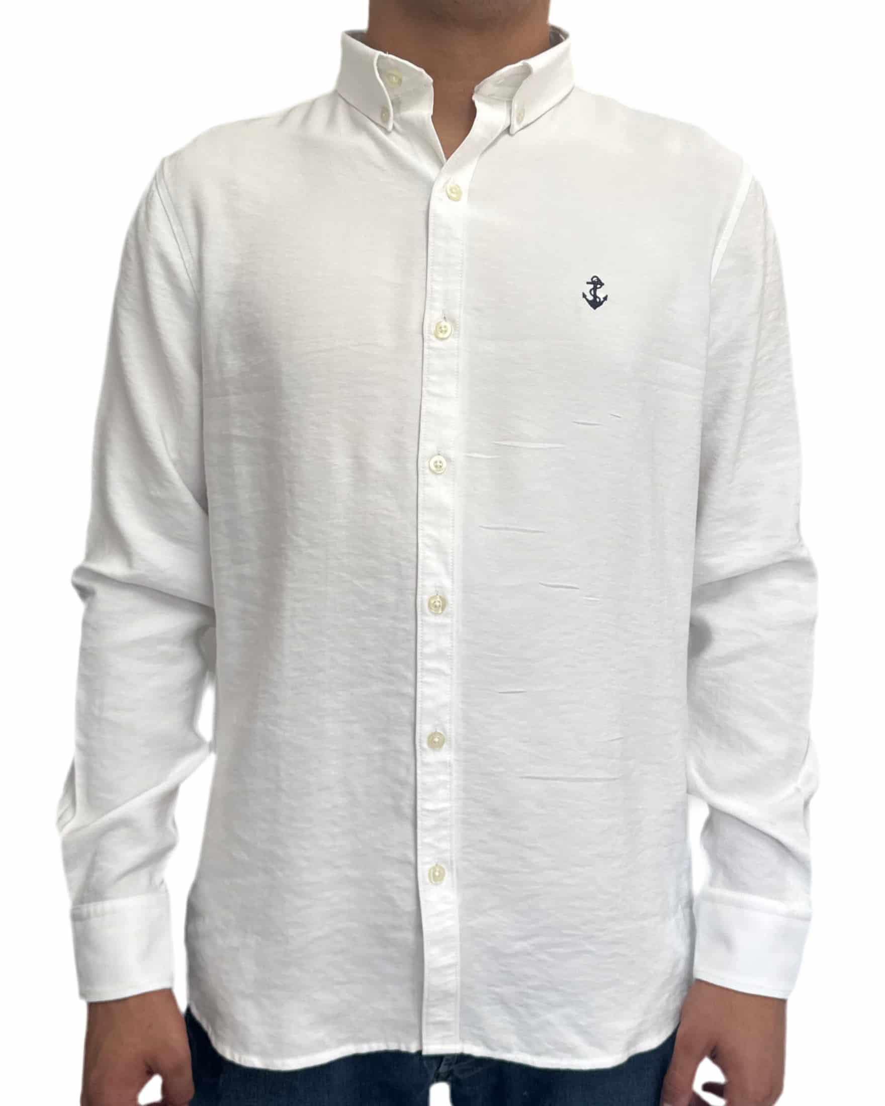 Camisa Blanca en rayón - miniatura 1