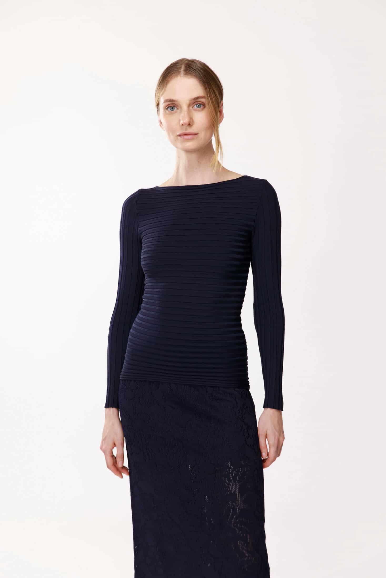 Ribbed Blouse - miniatura 1