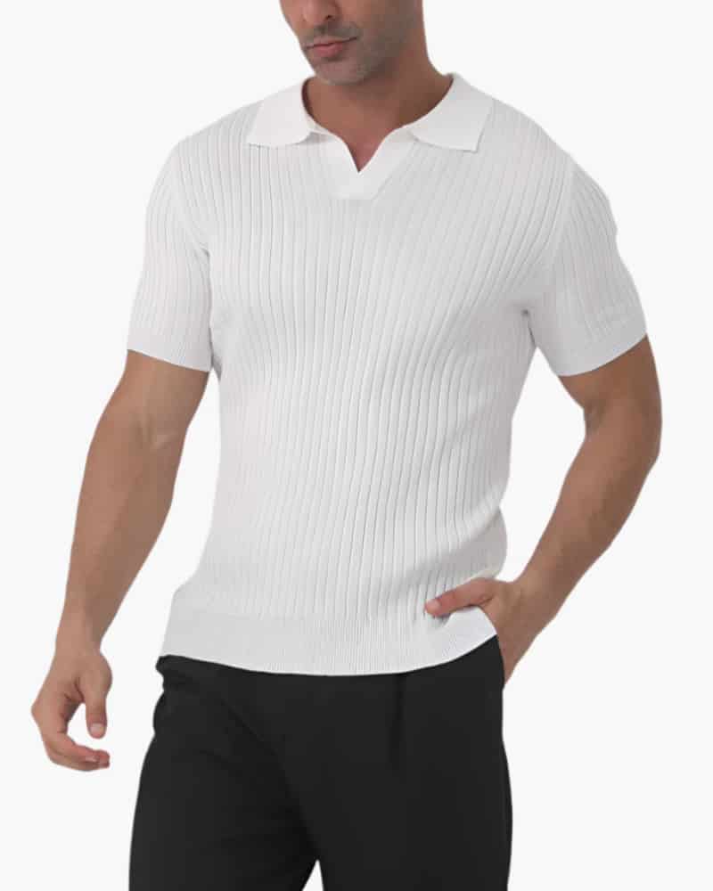 Florence - Ribbed Cotton Polo - miniatura 1