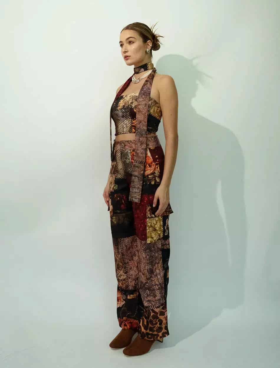 Women’s Cargo Pants in Patchwork - miniatura 2