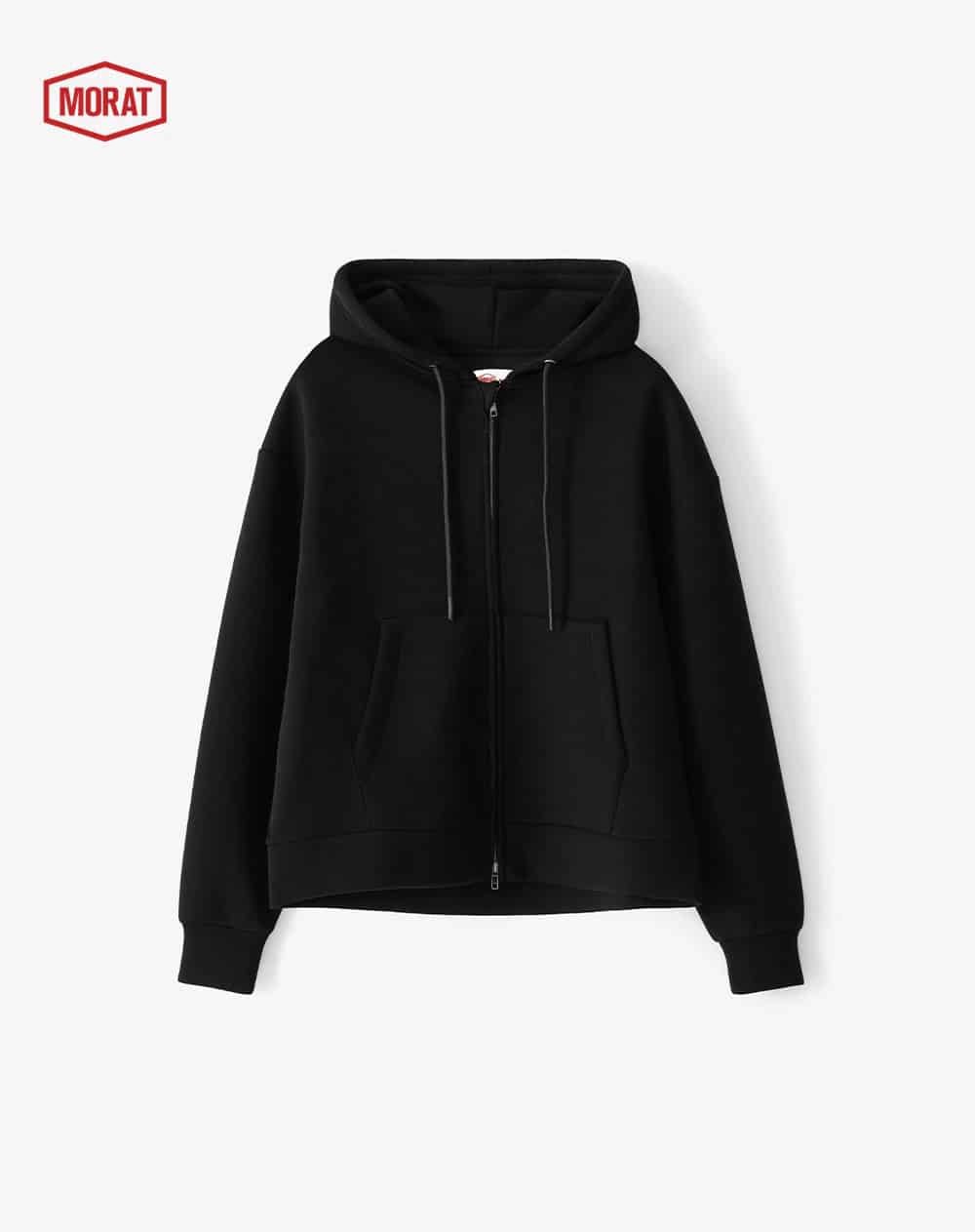 Buzo tipo hoodie negro unisex GEF | MORAT - miniatura 8