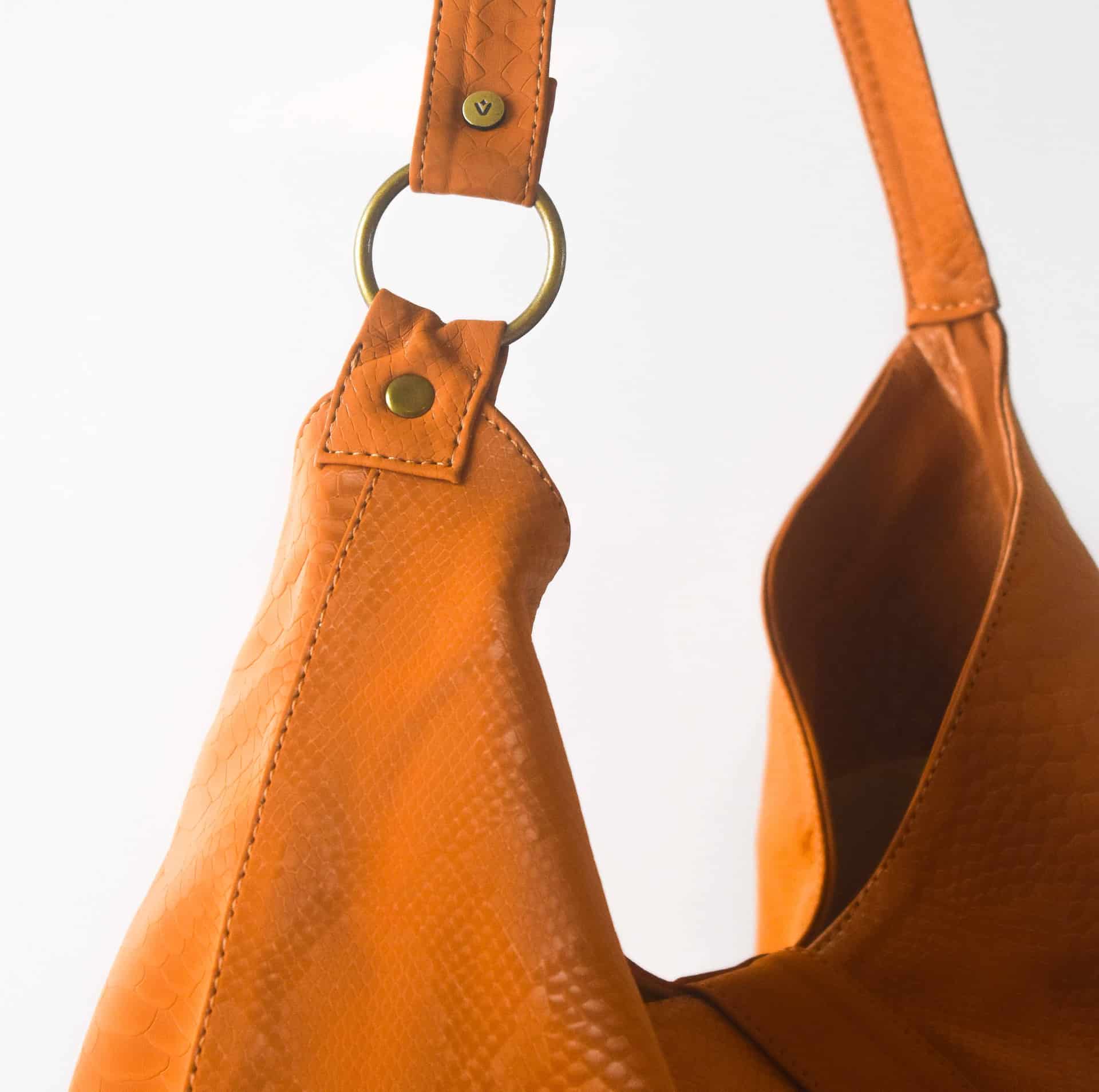 Cartera para mujer Badminton camel con broche Cobra Noir - miniatura 4