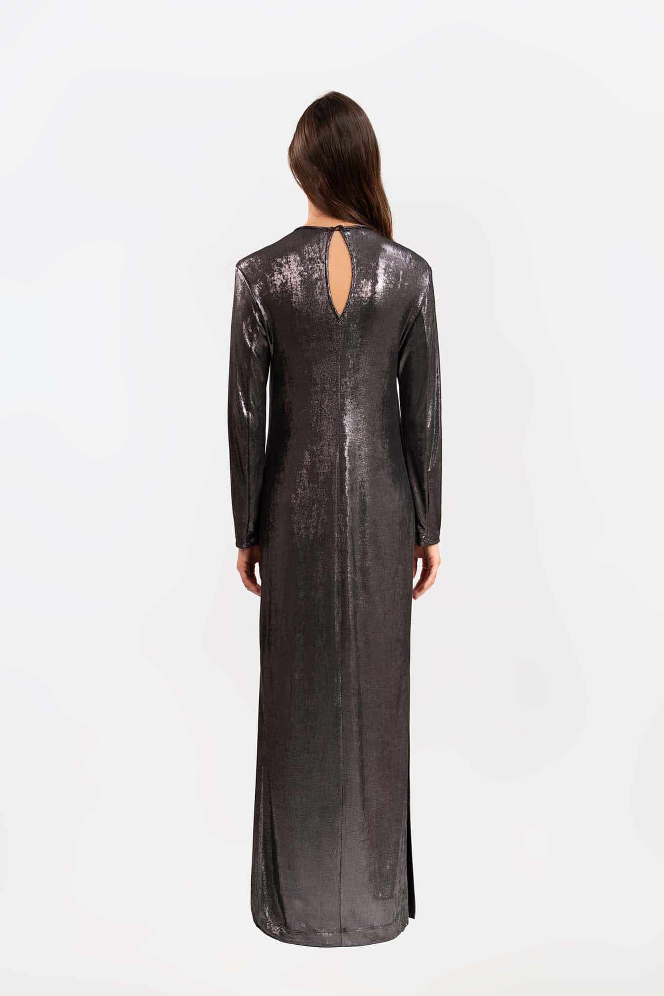 Vestido Mila Plateado - miniatura 4