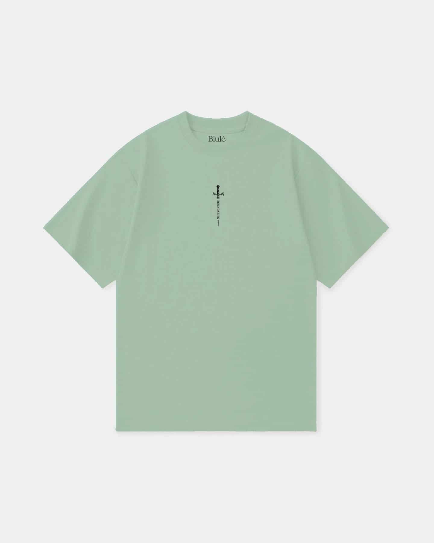 Oversized T Shirt Boundaries Light Green - miniatura 2