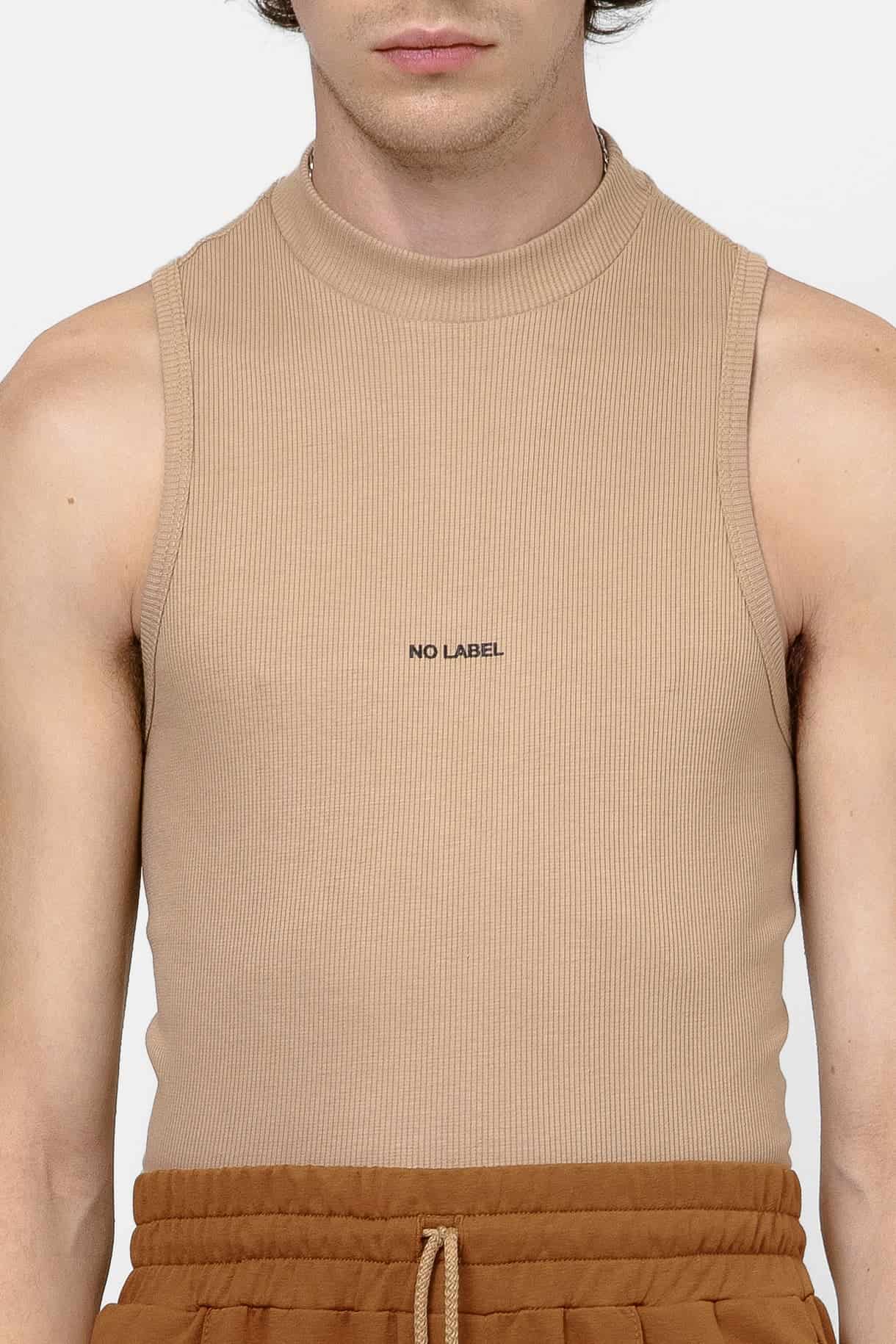 Hi-Neck Tank Top - Nude - miniatura 4