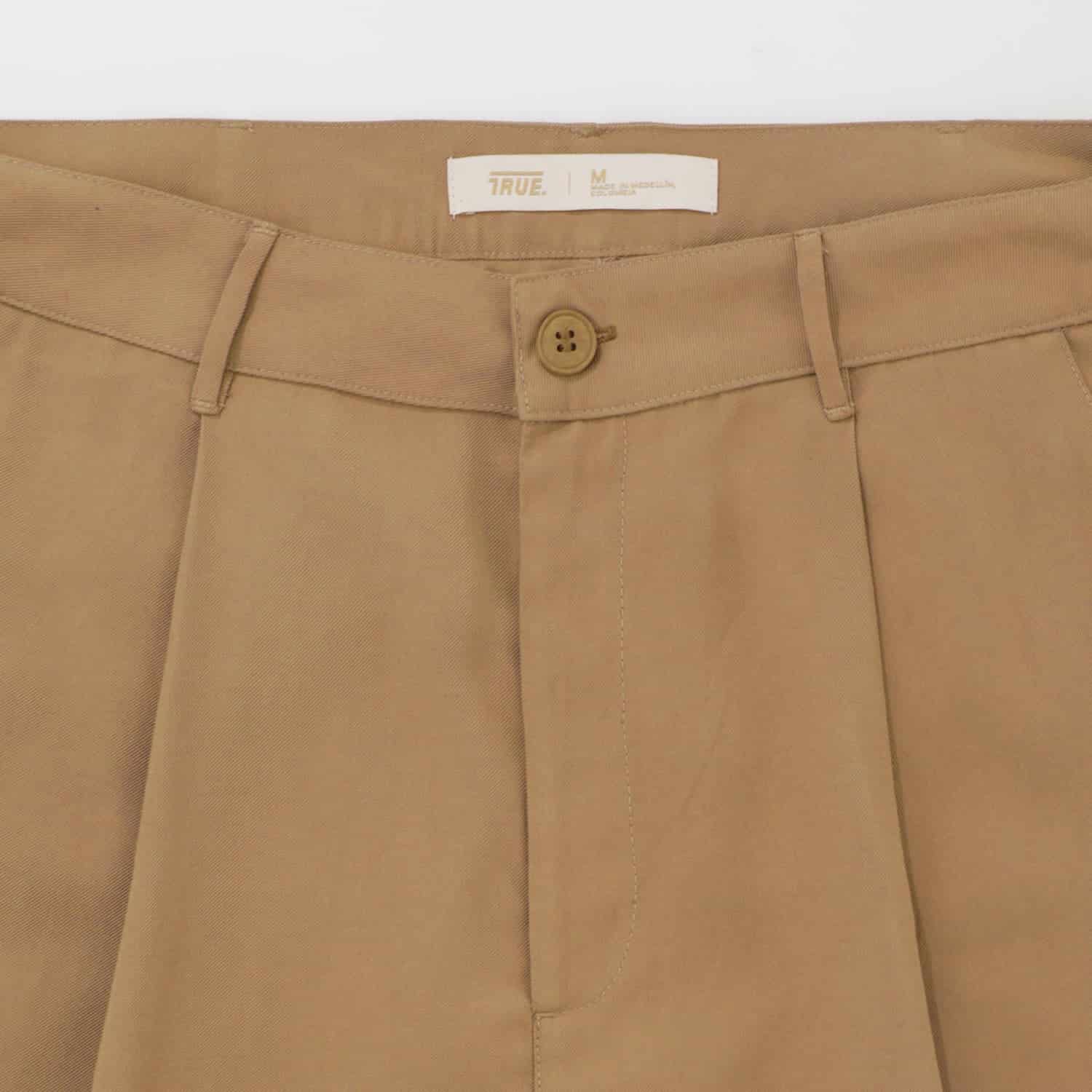 Wide Leg Trousers - Khaki - miniatura 6