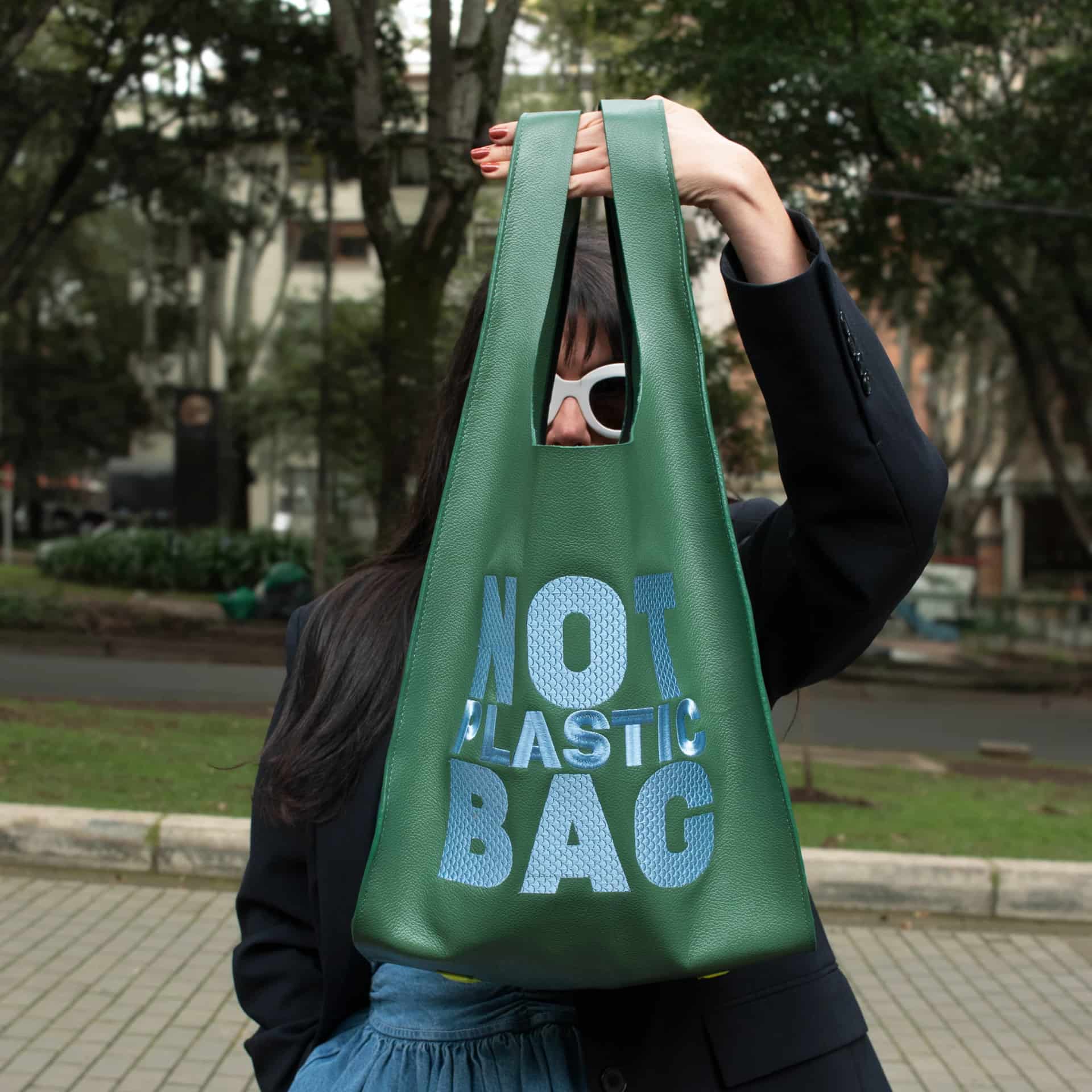 PLASTIC BAG - Forest Green - miniatura 2