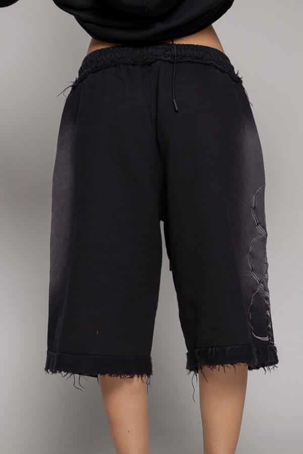 Bermuda/Jorts Remainder Dama Sogno-Negro - miniatura 8