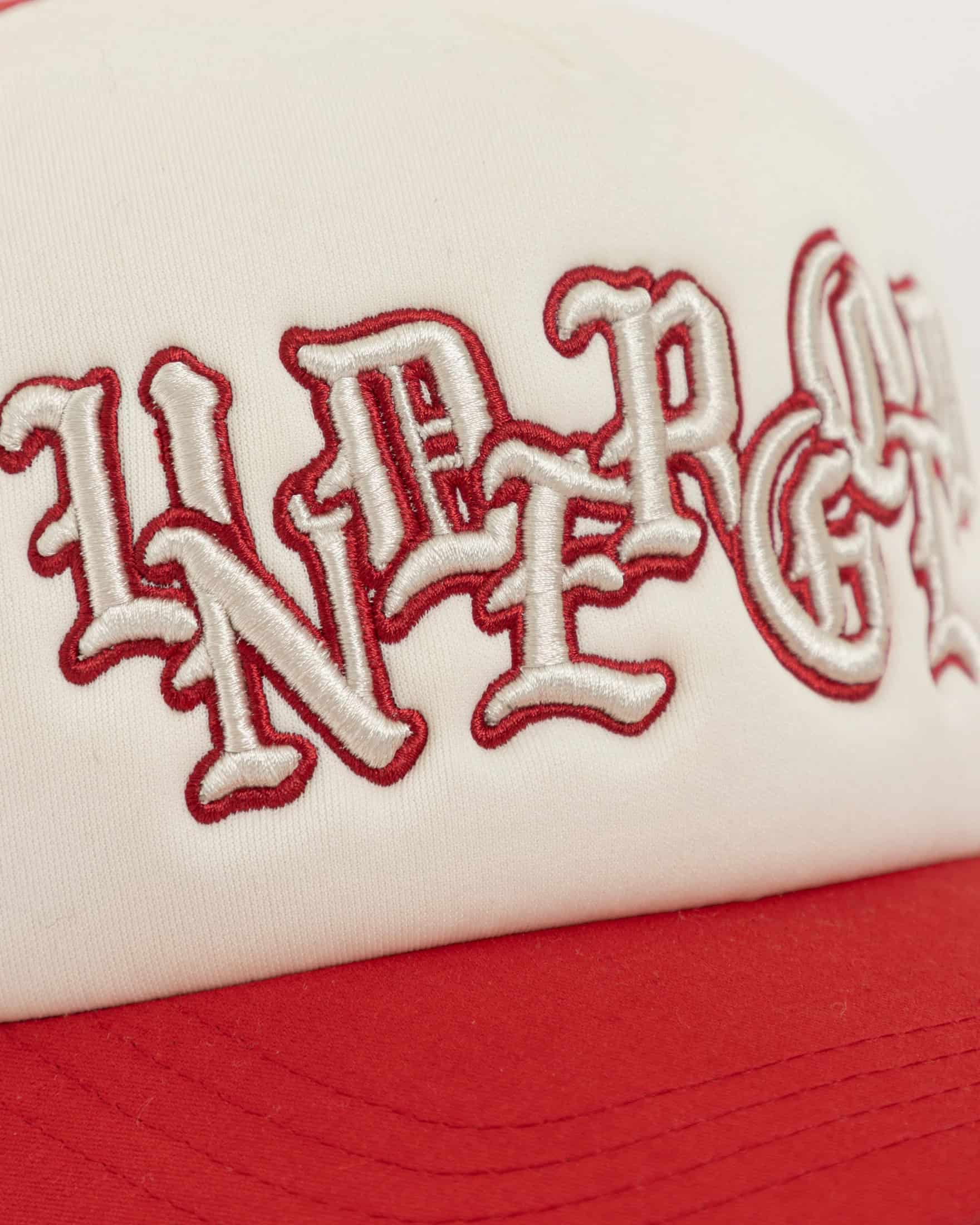 Basics UNDERGOLD Goth Trucker Cap Red/Cream - miniatura 2