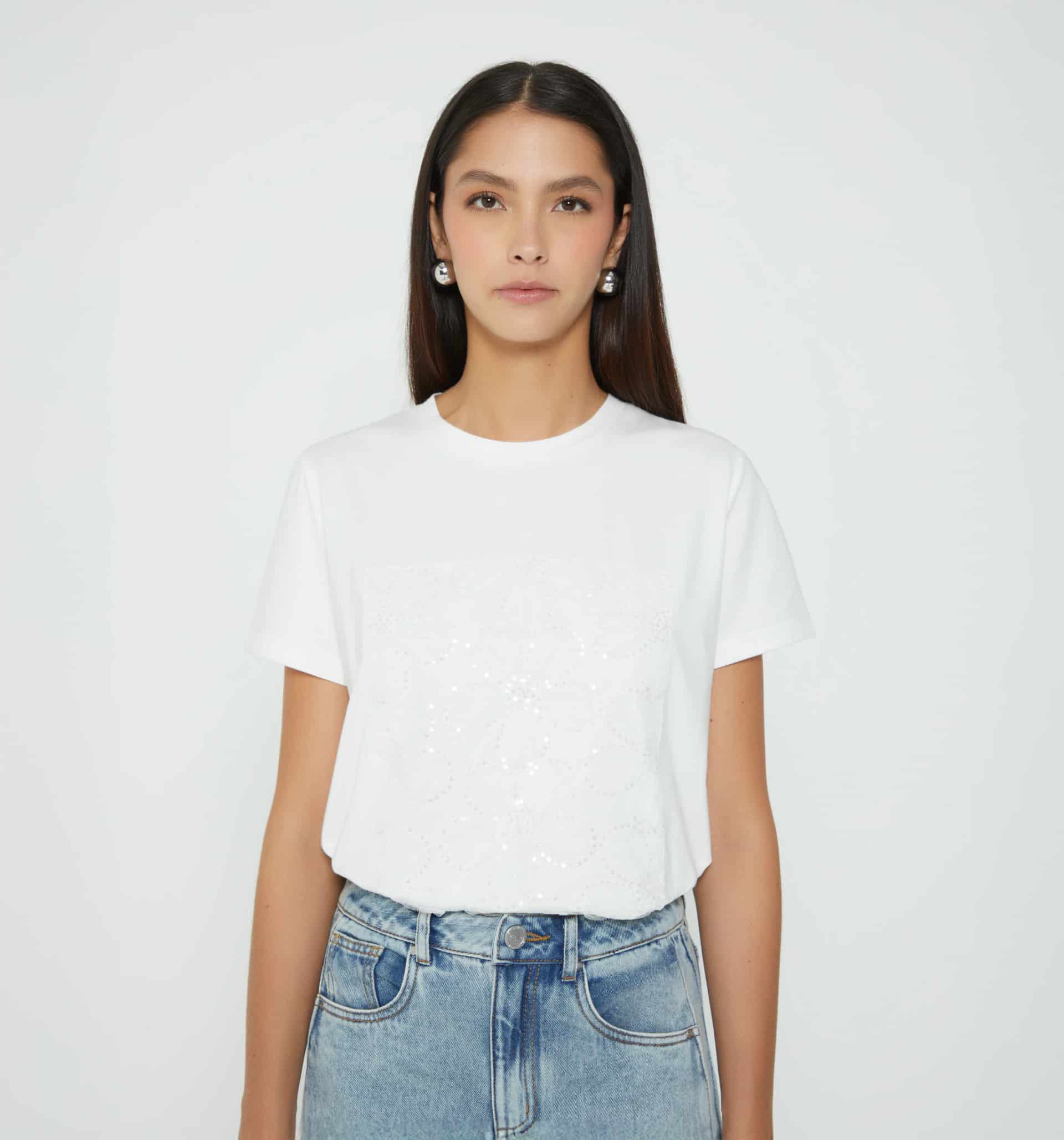 Camiseta con aplique frontal - miniatura 2