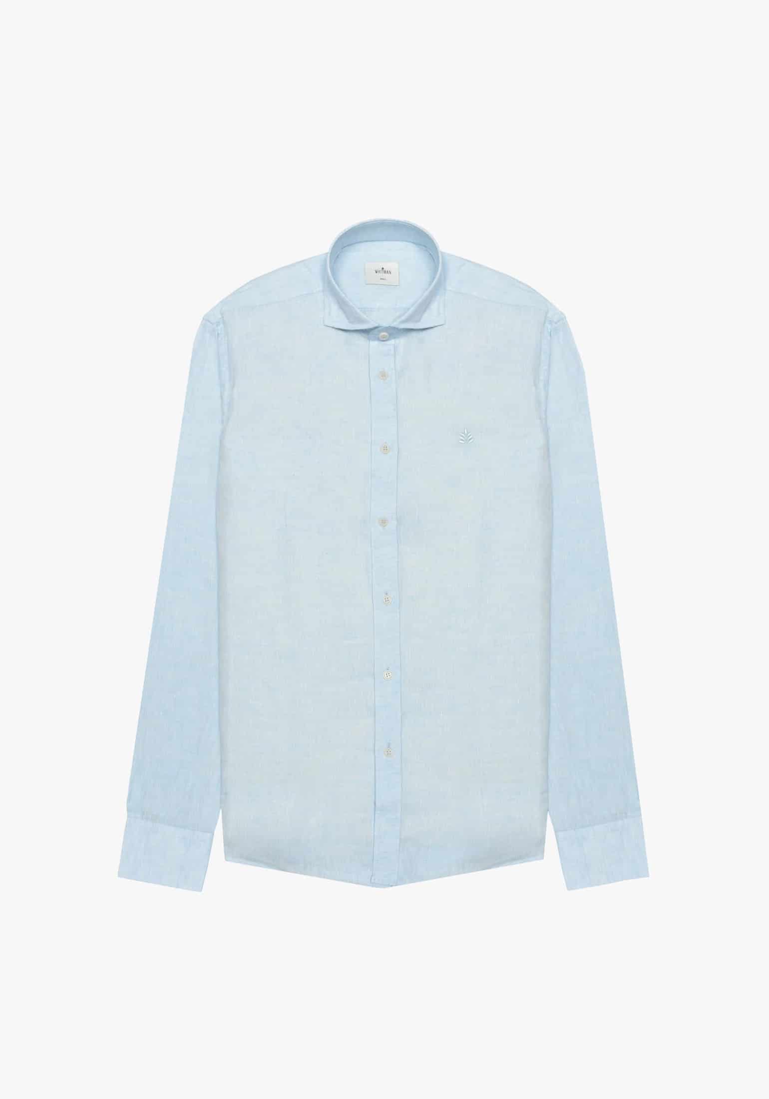 Camisa Lino Cf Azul Celeste L-Atn - miniatura 1