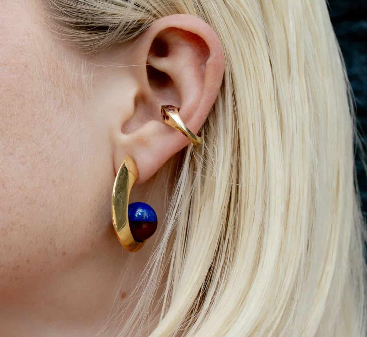 Lua Eye Hoop Gold - miniatura 2