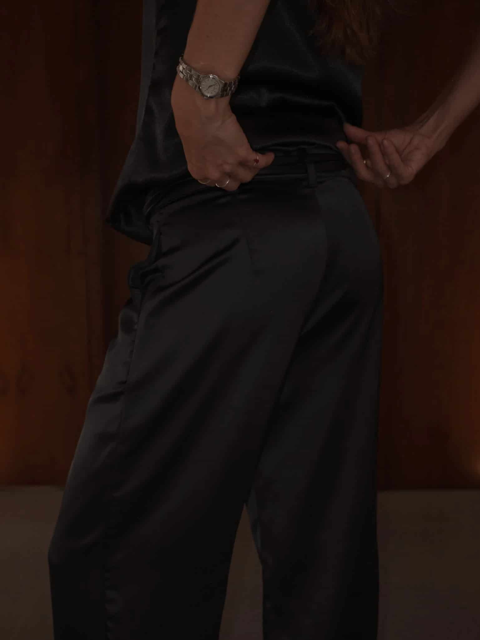 NOT SO MODEST TROUSER - BLACK - miniatura 7