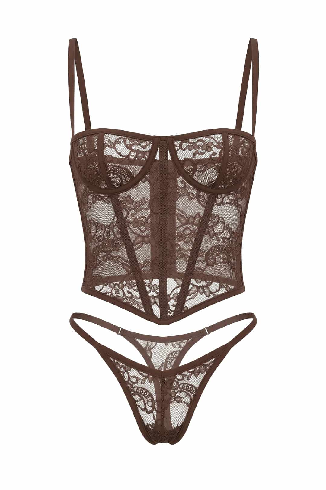 SET CORSET BERRY NEGRO - miniatura 5