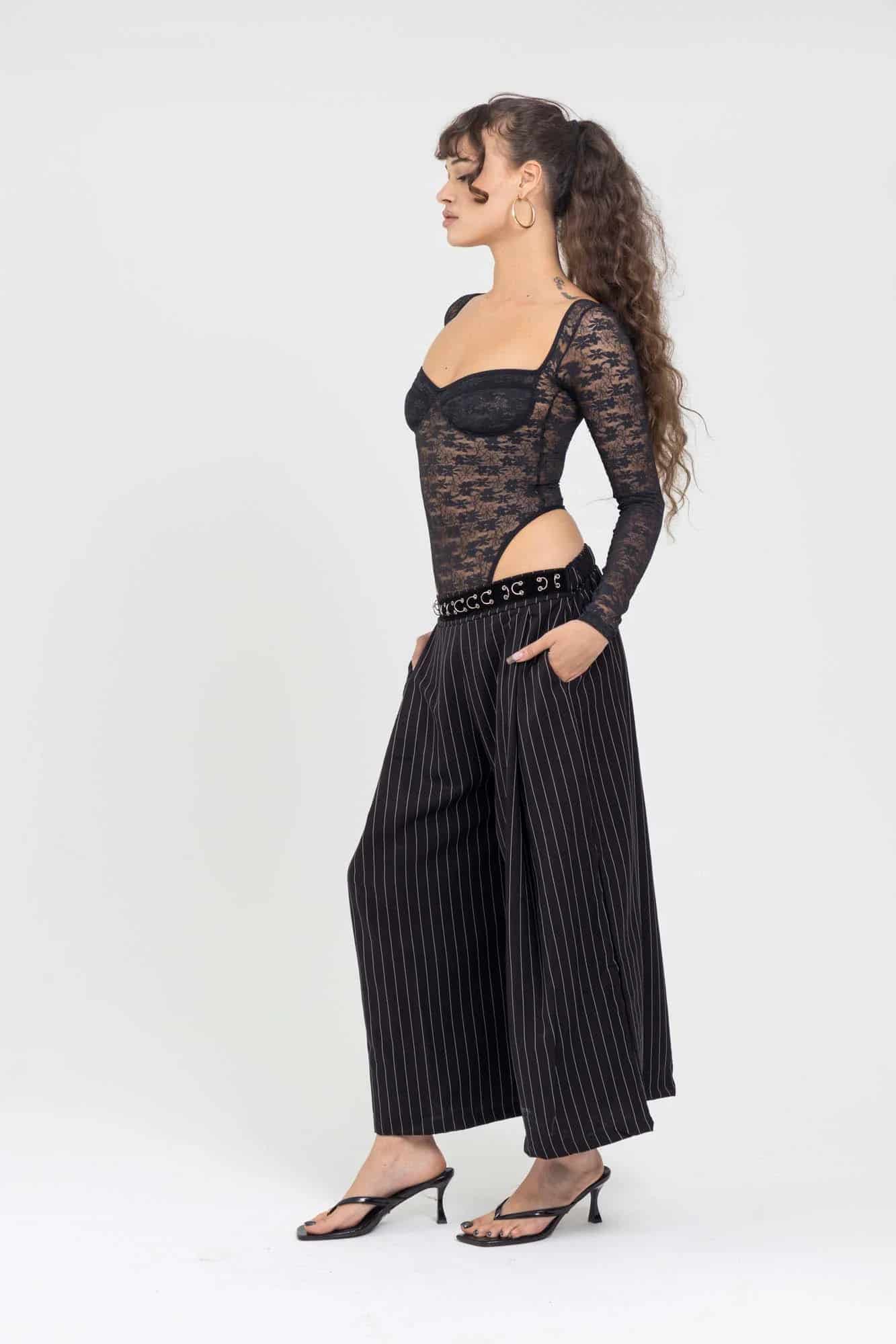 LACE BLACK BODYSUIT - miniatura 12
