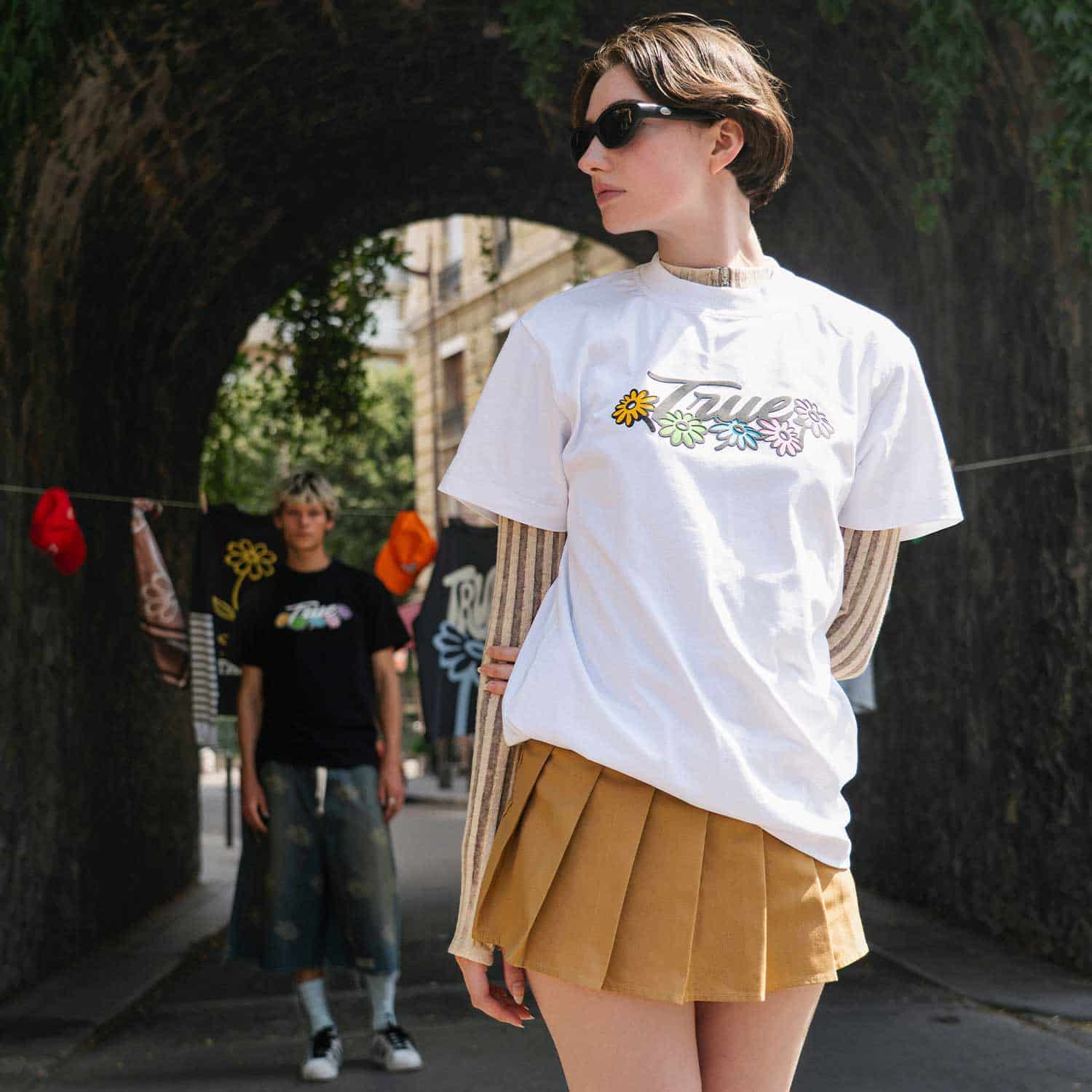 Flowers Logo T-Shirt - White - miniatura 4
