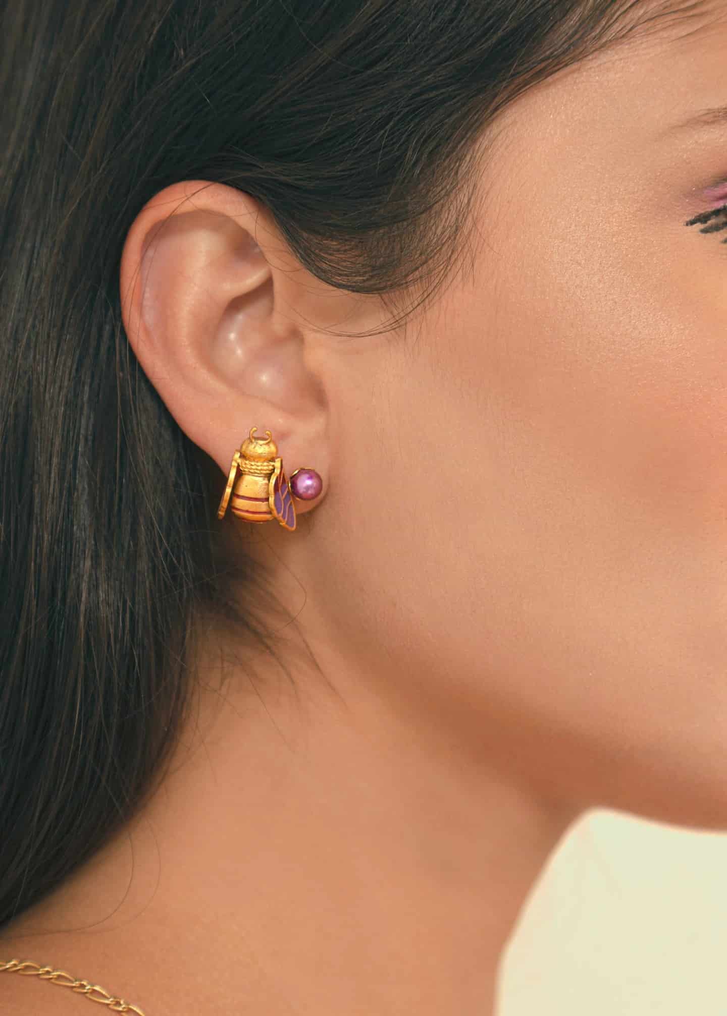 Aretes Drone Naranja - miniatura 3