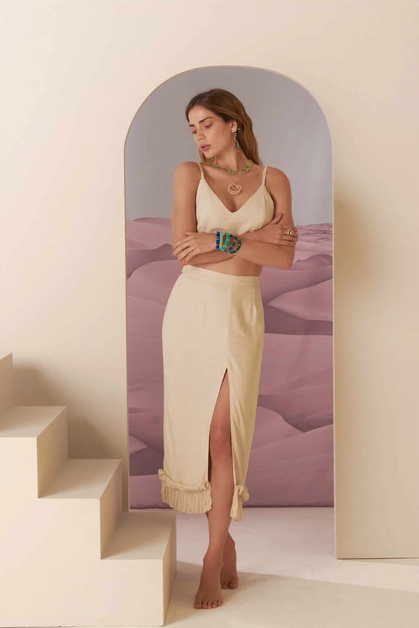 Malik Skirt Midi - miniatura 1