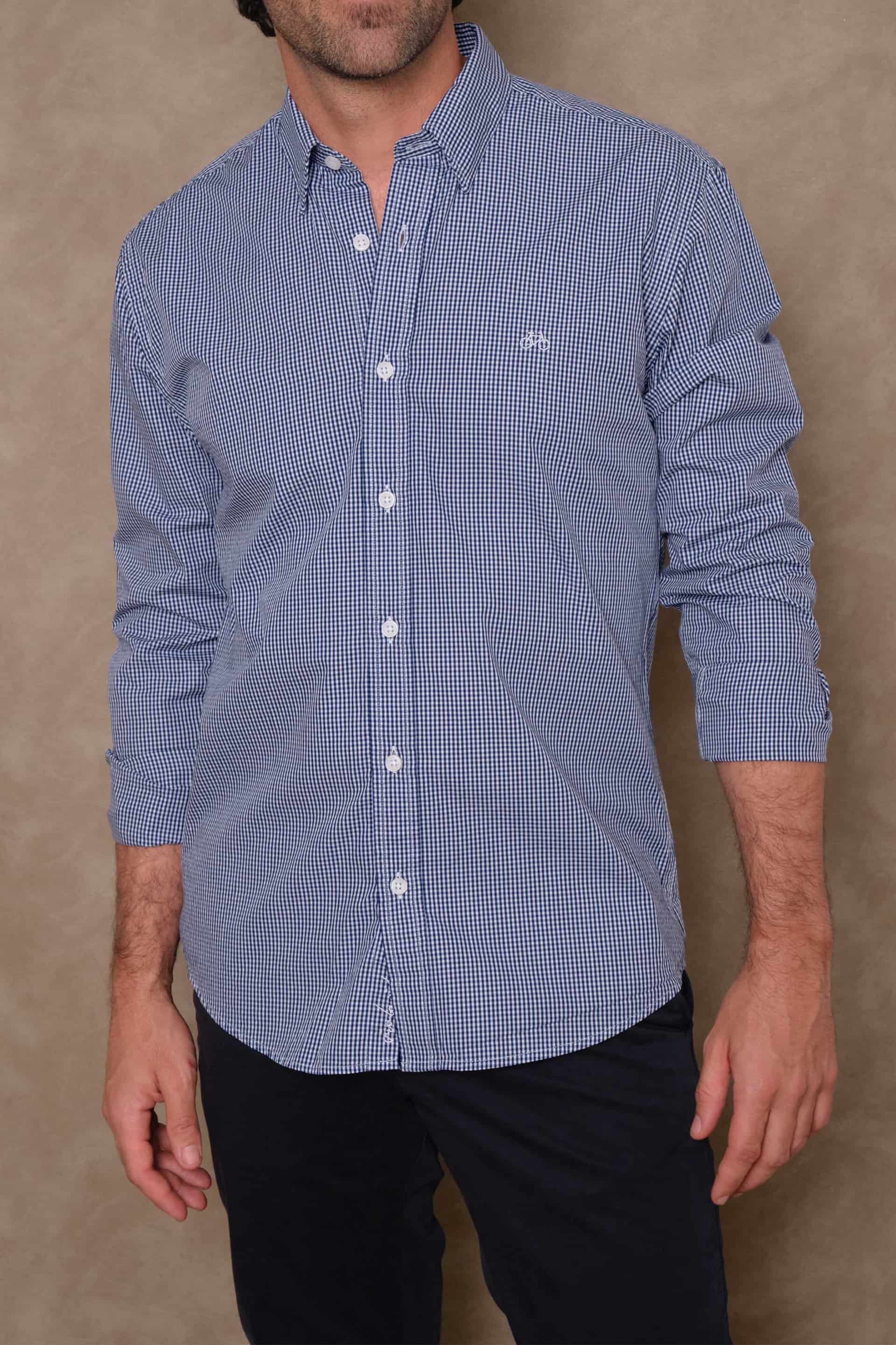 CAMISA MINI NAVY CHESS - miniatura 1