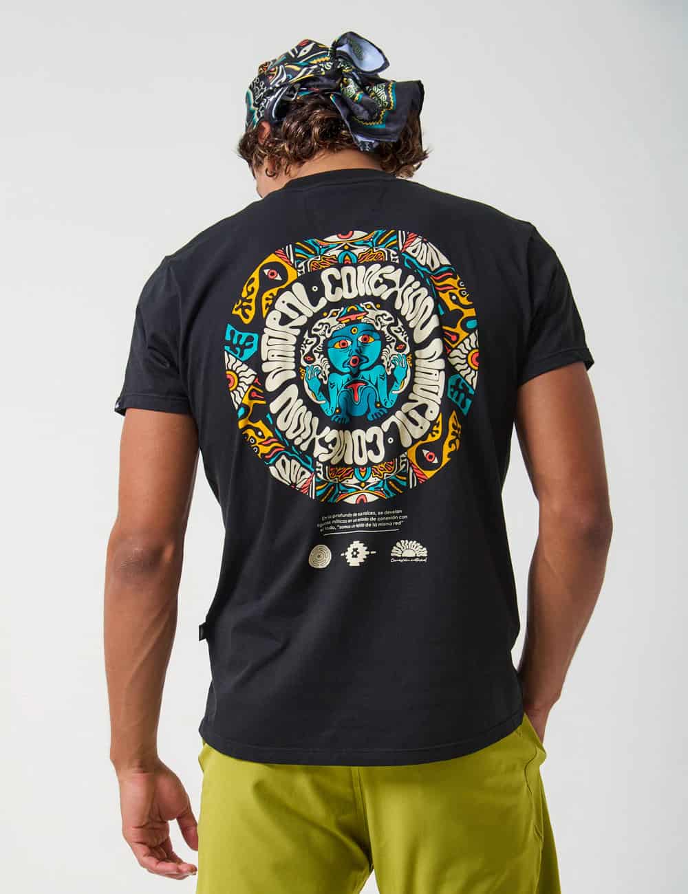 Camiseta Regular Fit Natural Conexion negro Hombre - miniatura 1