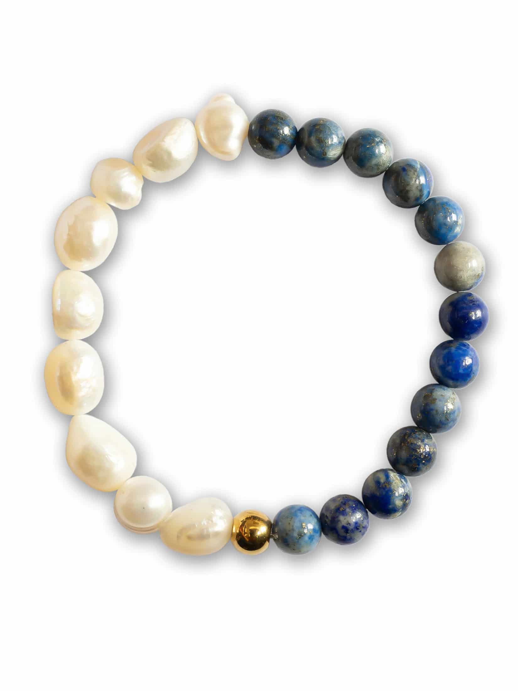 Brazalete Perla de Rio & Lapislázuli - miniatura 1